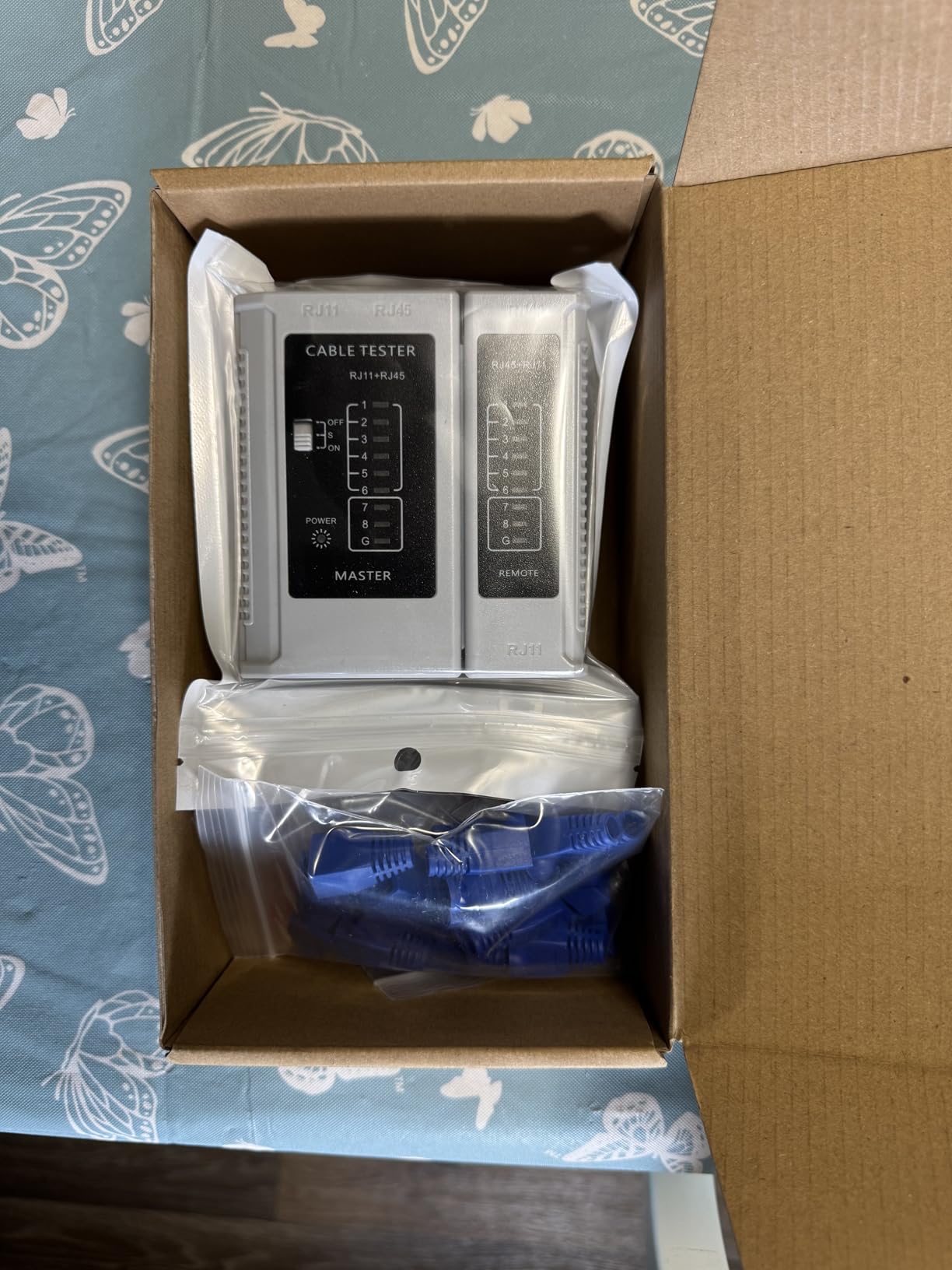 RJ45 Crimp Tool Kit Pass Thru Ethernet Crimper for Cat5e Cat6 Cat6a 8P8C Modular Connectors, All-in-One Cat6 Crimping Tool and Tester(9V Battery Not Included) customer photo 1