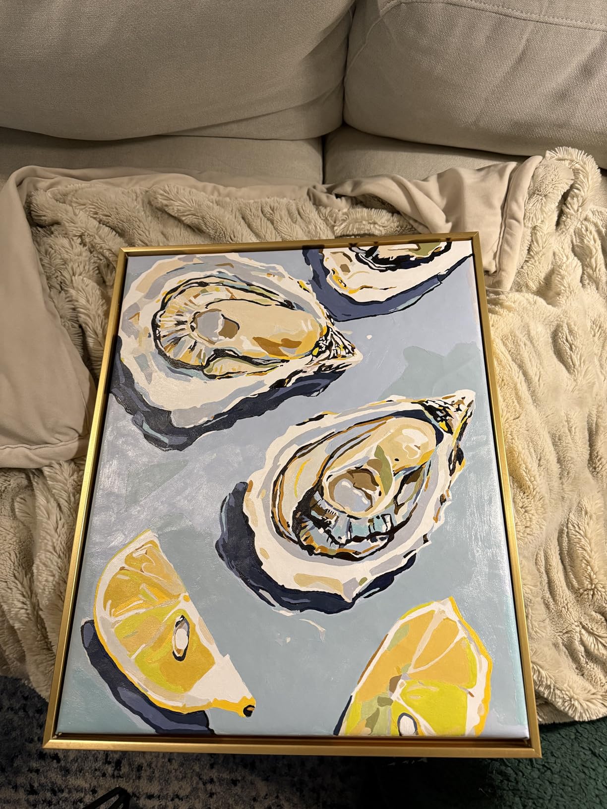 DIY Canvas Stretcher Bars 16x20 Inch Canvas Frame, Sturdy Stretcher Frames for Oil Paintings, Prints, Paint by Numbers & Posters(Need Extra Size to wrap Around The Frame) customer photo 1