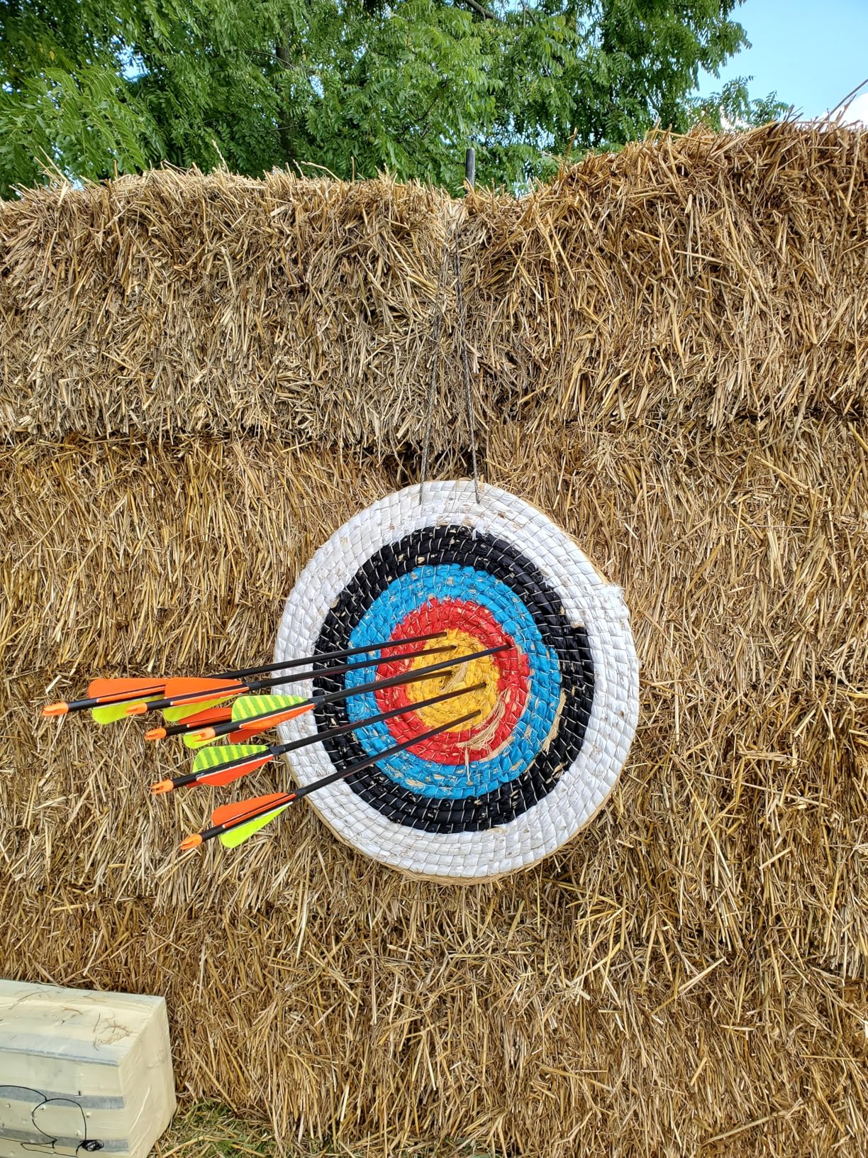 Archery Target - Backyard Straw Archery Target for Recurve Compound or Longbow - 20 Inch Traditional Bow Arrow Target for Kids Youth Adult Archery Hunting Practice customer photo 1