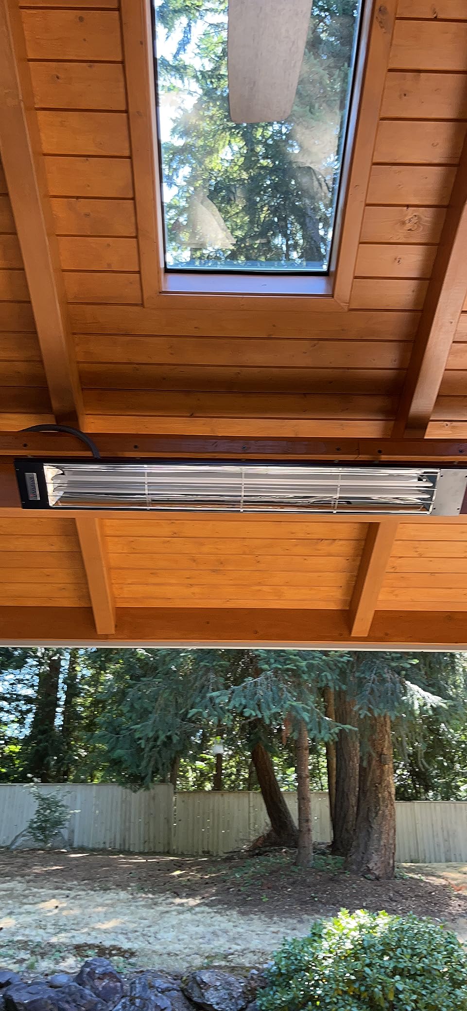 Eurofase Heating 6000 Watt Electric Infrared Dual Element Heater-240 Voltage-Black Finish-No Fascia Decorative Fascia customer photo 1