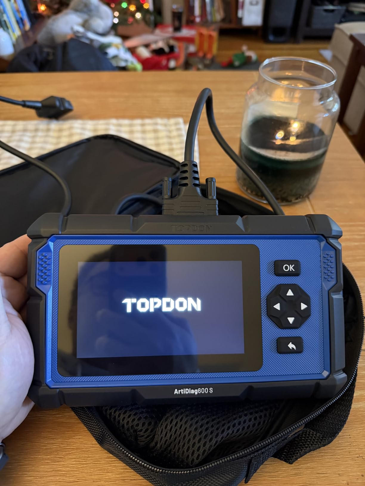 OBD2 Scanner TOPDON AD600S Scan Tool, Code Reader, Diagnostics Scanner for ABS/SRS/AT/Engine, 9 Reset Services, Oil/Brake/BMS/SAS/DPF/TPMS/ETS Reset/ABS Bleeding/Injector Coding, Free Lifetime Upgrade customer photo 2