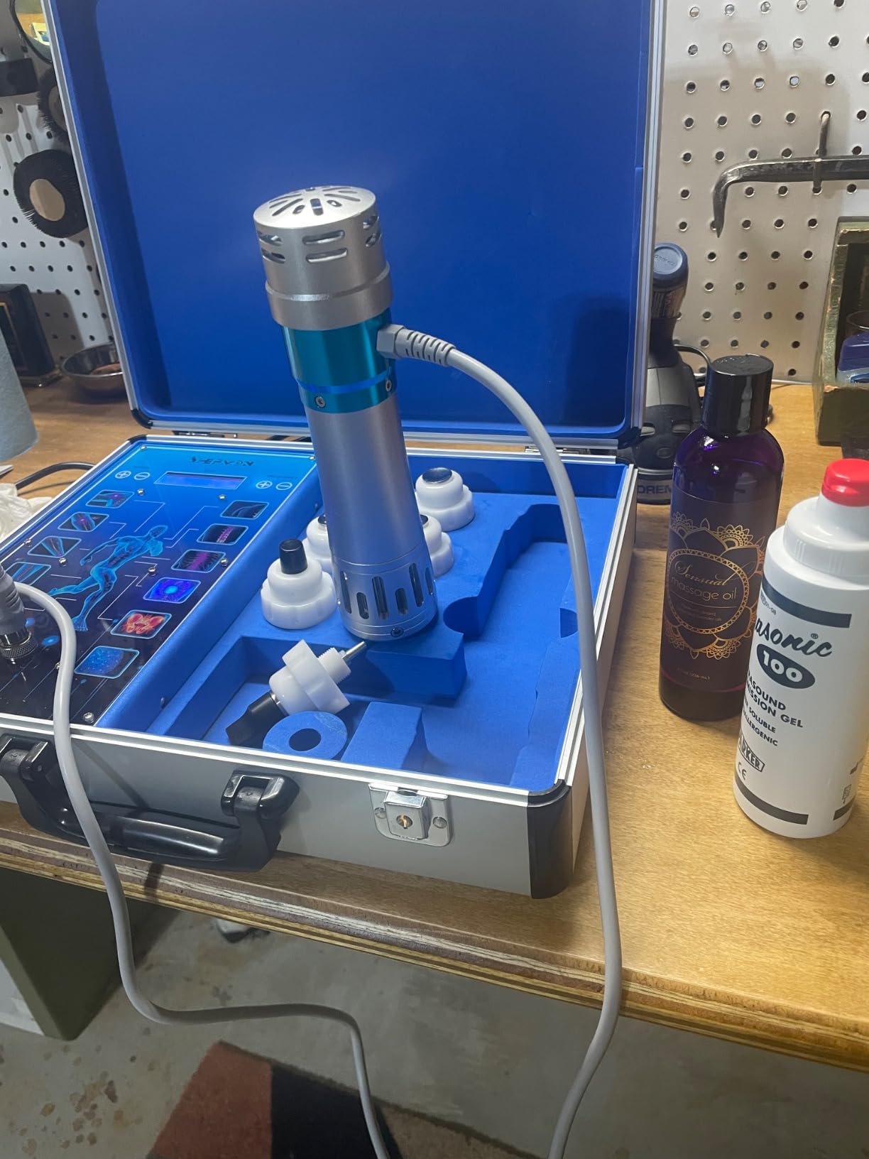 Shockwave Therapy Machine, Electromagnetic Extracorporeal Shock Wave Therapy Machine Touch Screen Pain Relief Body Massager Muscle Relax with 7 Massage Heads customer photo 1