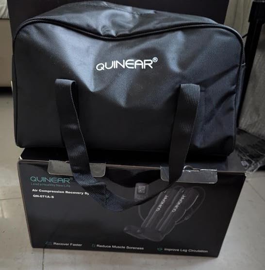 QUINEAR Air Compression Recovery System, Professional Sequential Device for Massage Therapy, Foot and Leg Recovery Boots to Improve Circulation for Athletes, FSA-HSA Eligible customer photo 3