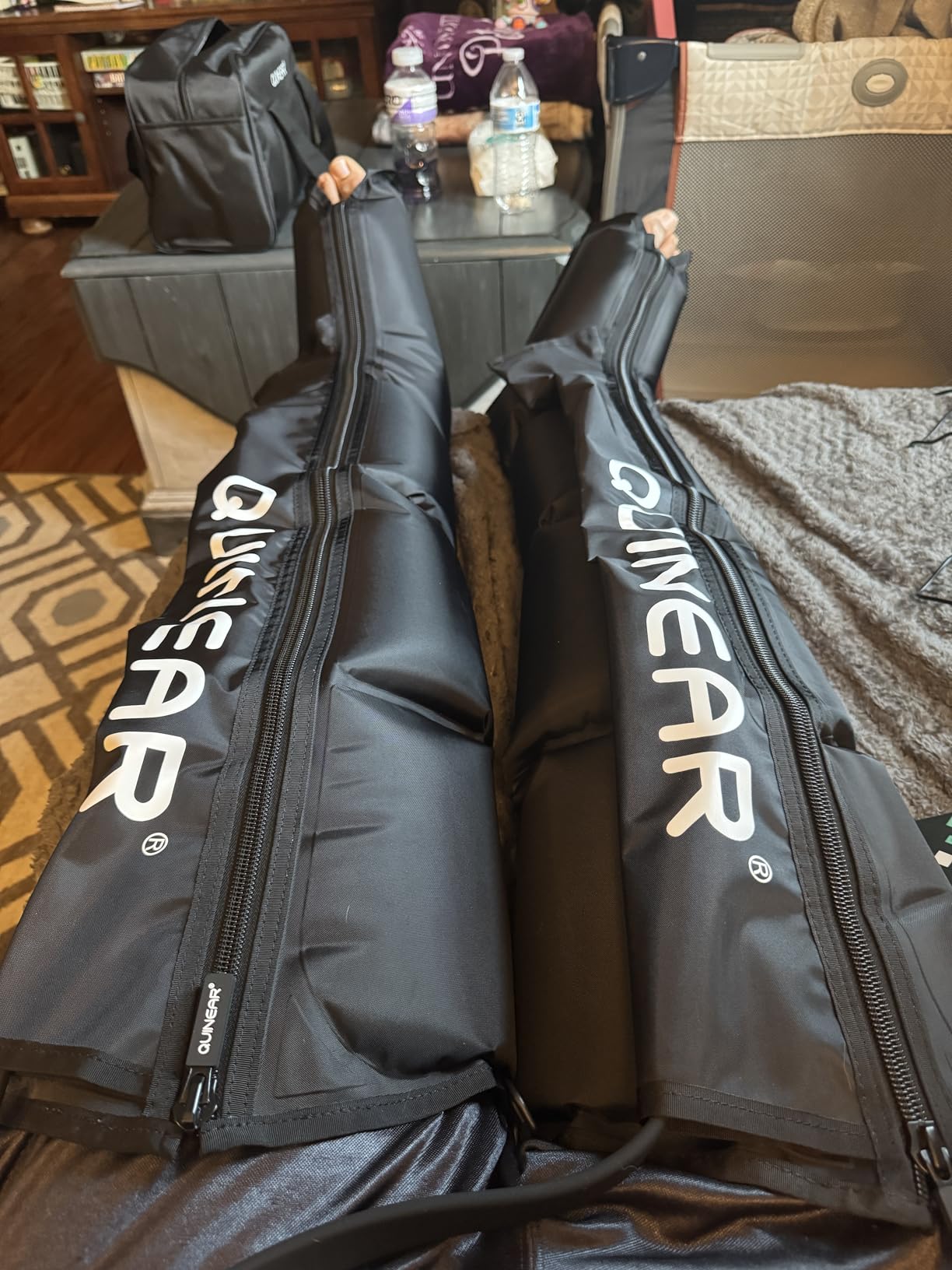 QUINEAR Air Compression Recovery System, Professional Sequential Device for Massage Therapy, Foot and Leg Recovery Boots to Improve Circulation for Athletes, FSA-HSA Eligible customer photo 4