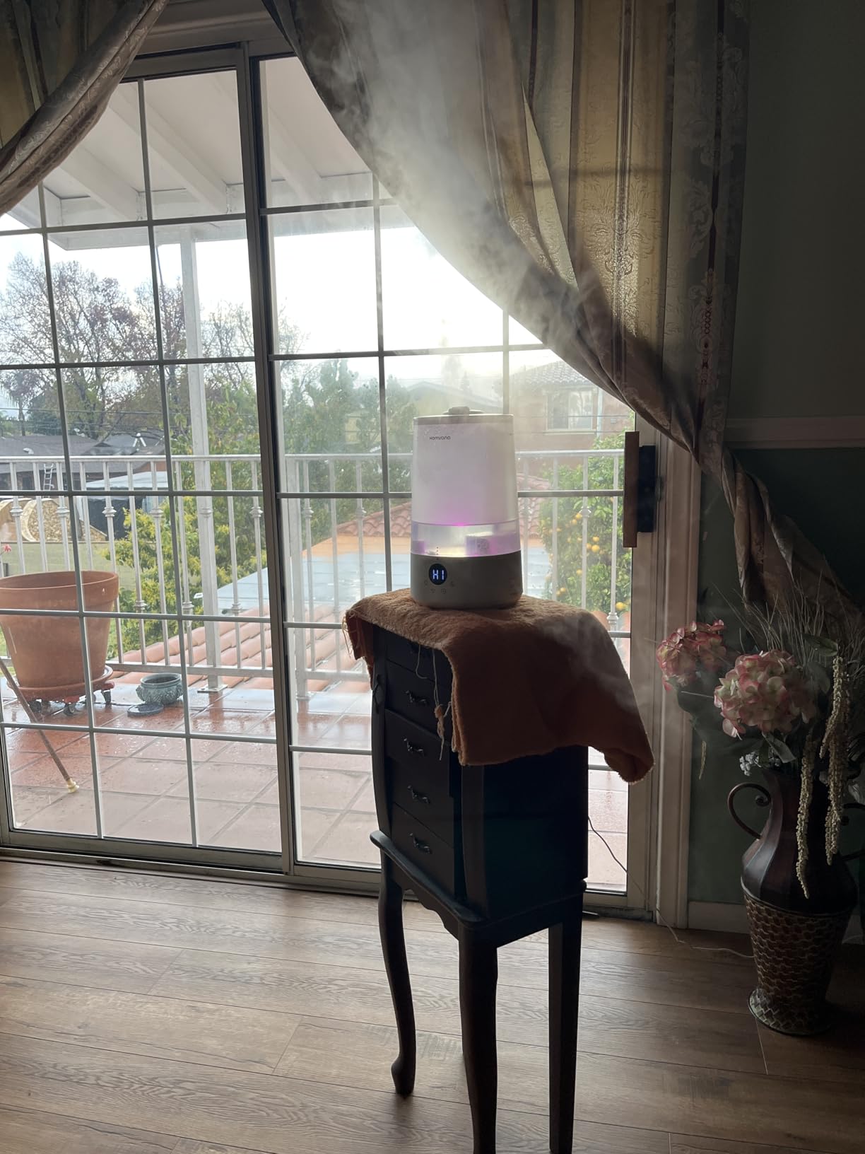 Homvana 3.6L Top-Fill Cool Mist Humidifiers for Bedroom, Large Room (Grey) | 23dB Quiet, Easy-to-Clean 2-in-1 Baby Humidifier & Oil Diffuser for Congestion Relief, Last for 4 Night customer photo 1