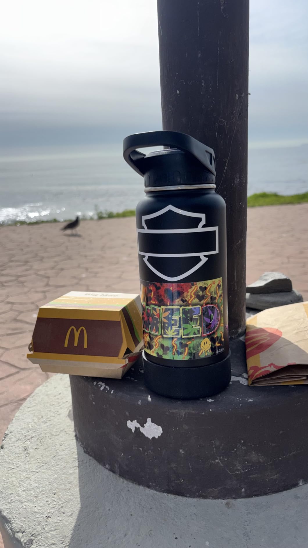 CIVAGO 64 oz Insulated Water Bottle With Straw, Half Gallon Stainless Steel Sports Water Flask Jug with 3 Lids (Straw, Spout and Handle Lid), Large Metal Thermal Cup Mug, Midnight Black customer photo 1