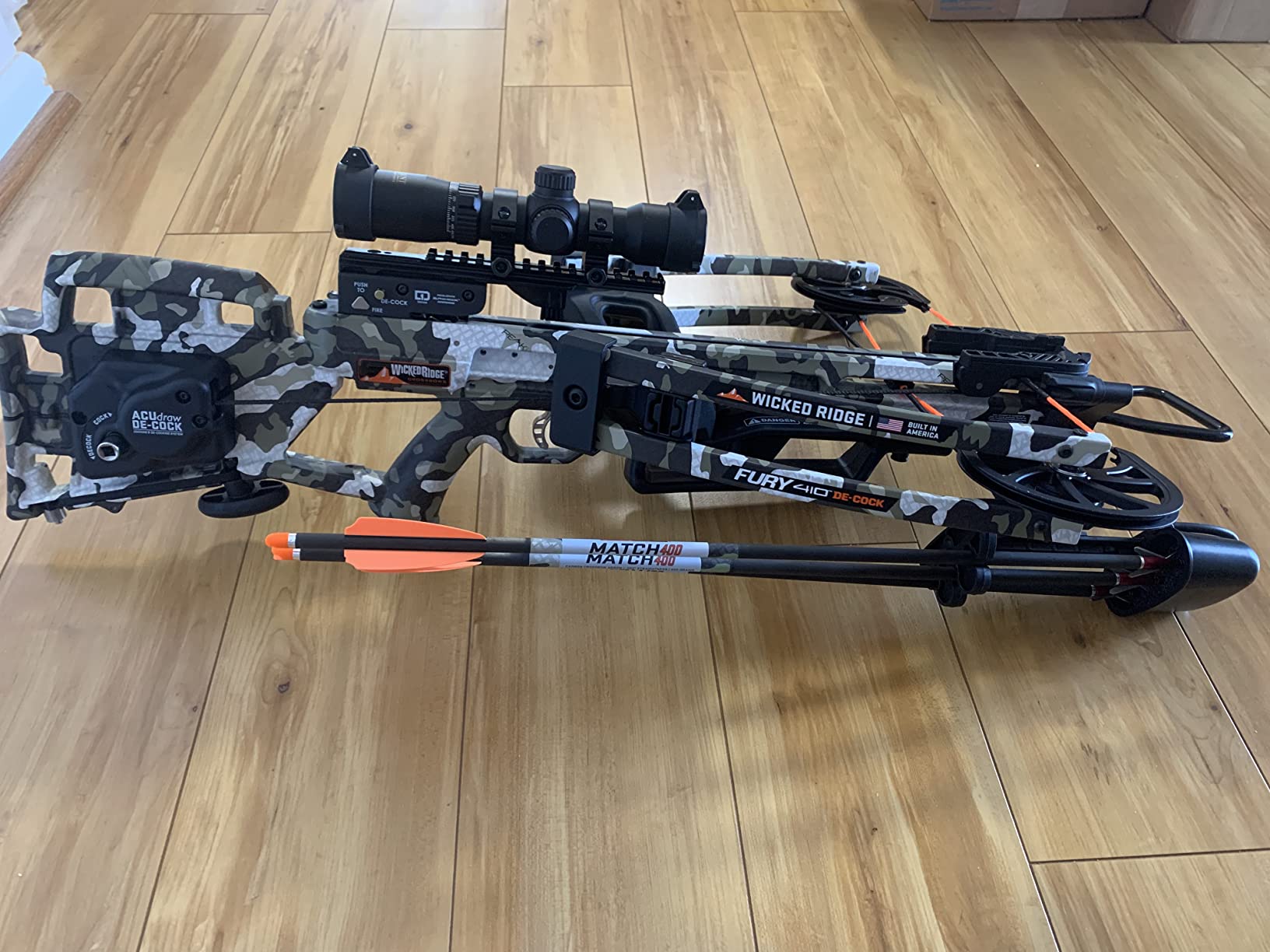 Wicked Ridge by TenPoint Fury 410 De-Cock, Peak XT - 410 FPS -Equipped with RangeMaster Pro Variable Speed Scope & ACUdraw De-Cock Cocking & De-Cocking System - Reverse-Draw Design customer photo 2