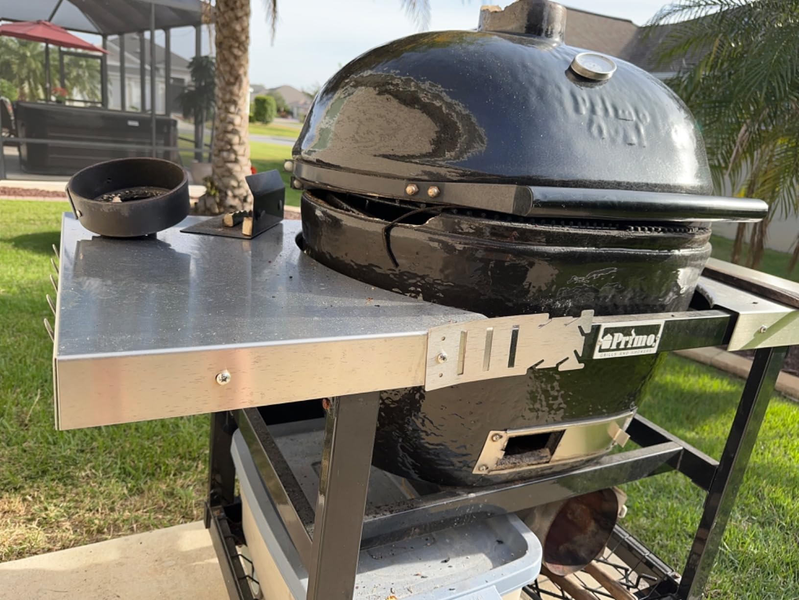 Primo Oval XL 400 Ceramic Kamado Grill with Stainless Steel Grates - PGCXLH (2021) customer photo 1