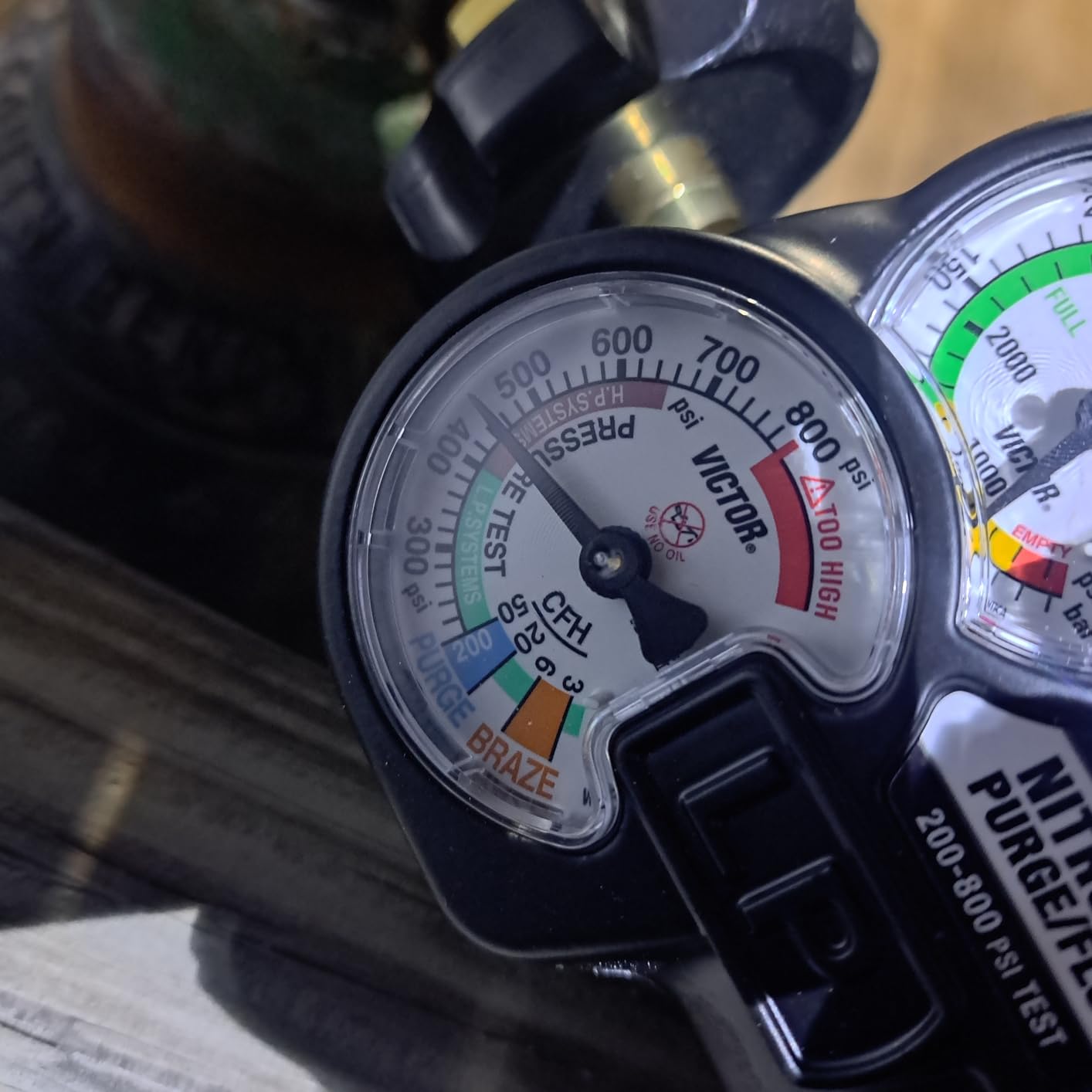 Victor Edge Series 2.0 Nitrogen Purge/Flow Module Gauge - Regulator Gauge, Model 0781-3652 customer photo 2