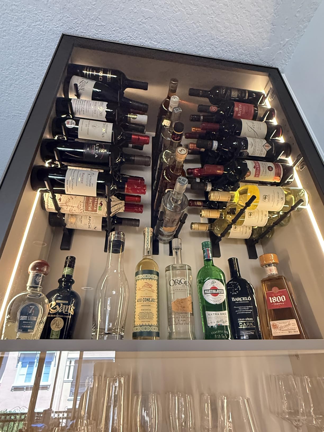 Ultra Wine Racks Wall Mounted Label-Out Wine Racks (4 Foot 1 Deep, Matte Black, 12 Wine Bottles) - Modern Metal Wine Storage, Modular Design for Home Bar, Kitchen, Dining Rooms, & Wine Cellars customer photo 2