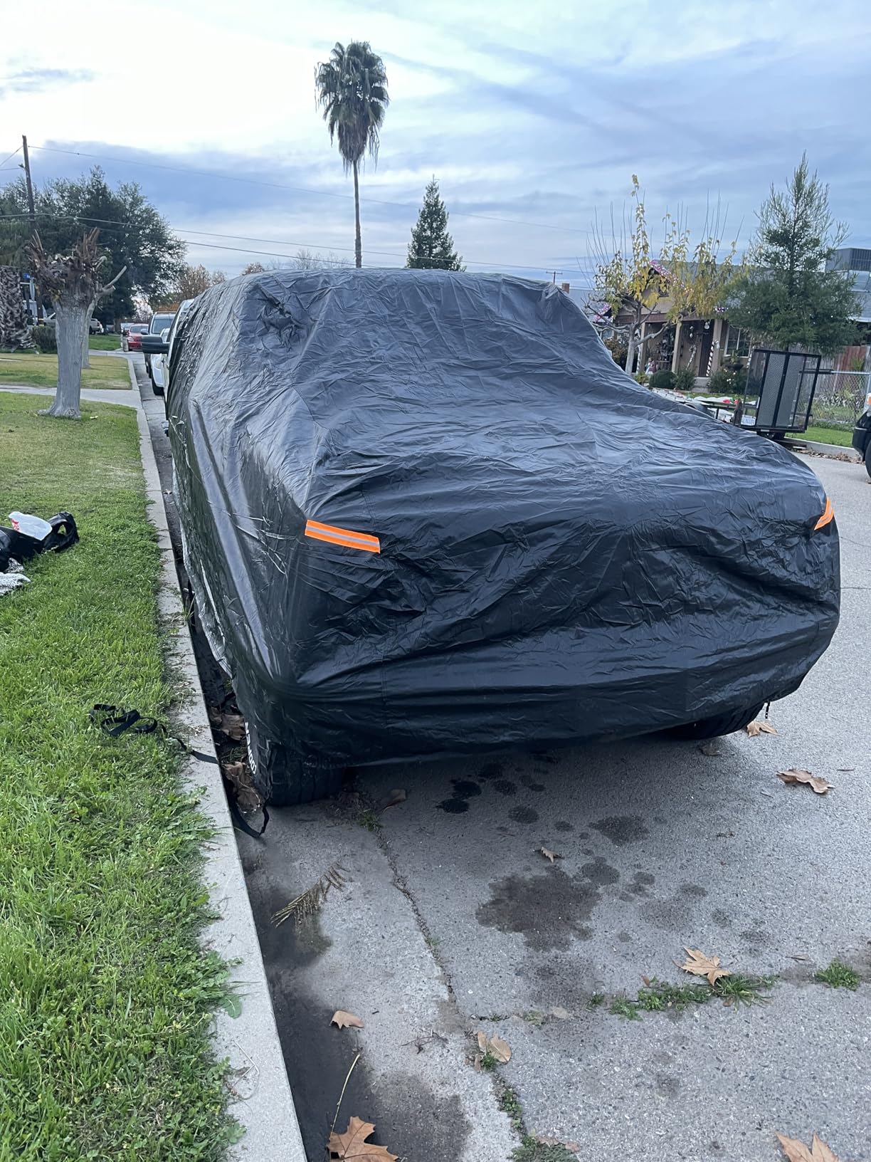 Kayme Car Cover Waterproof All Weather for Large Classic Sedans - Outdoor Cover for Ford Crown Victoria, Cadillac DTS, Grand Marquis, Lincoln Town Car, Chevy Impala customer photo 1