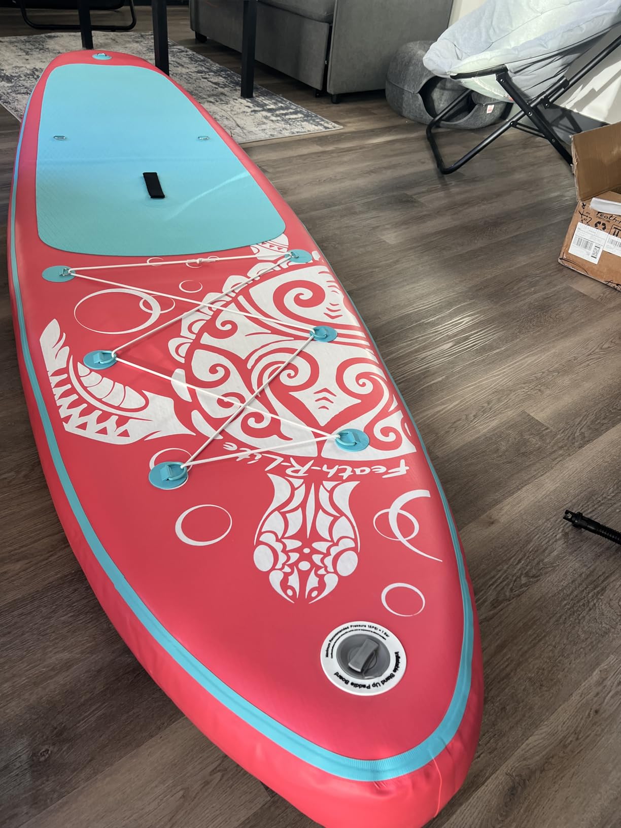 FEATH-R-LITE Inflatable Ultra-Light 10'×30''/10'6''×33'' Stand Up Paddle Board for All Skill Levels with Premium SUP Paddleboard Accessories, Non-Slip Comfort Deck for Youth & Adults customer photo 1