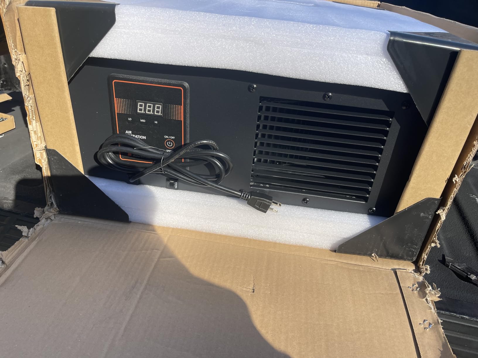 Purisystems Air Filtration System 3-Speed Remote, Built-in Ionizer, PuriCare 1100IG Hanging Air Filter w/RF Remote for Woodworking, Garage, Shop Dust Collector, up to 1100 sq. ft (1100 CFM) customer photo 2