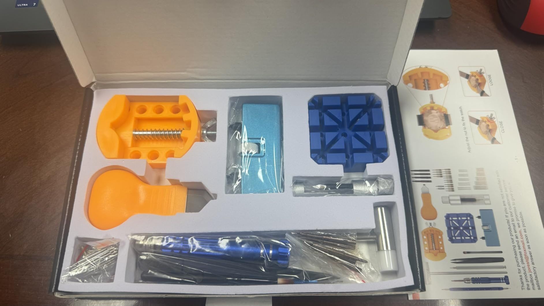 Watch Repair Kit for Battery Replacement & Link Removal, Resizing &Opener, Watch Repair and Cleaning Screwdriver Set, Wrench Back Remover, Spring Bar Tool customer photo 1