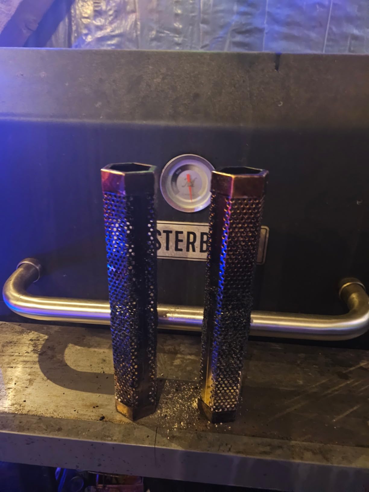 2pcs Smoker Tube 12in Pellet Smoker Tube Stainless Steel Smoke Tube for Hot or Cold Smoking 5 Hours of Billowing smoke Portable BBQ Smoking tube Generator Electric Charcoal Gas Grill Smoker customer photo 2