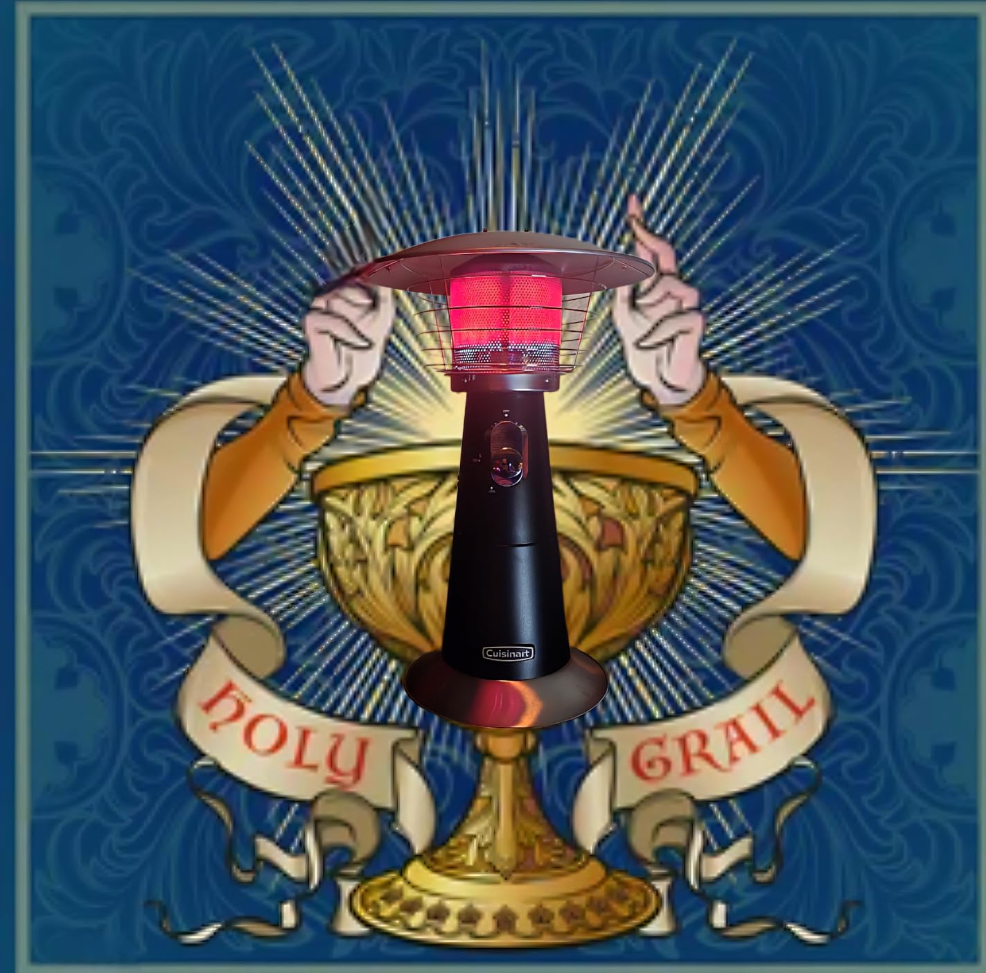 Cuisinart Portable Tabletop Patio Heater, 11,000 BTU Outdoor Propane Heater with Safety Tilt Switch and Adjustable Heat, Burner Screen Guard, 30 sq. Foot Heat Range, Black customer photo 2