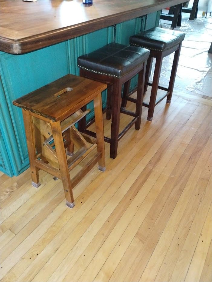 Costzon Folding 3 Step Stool, 3 in 1 Wooden Step Ladder with Handle, Non-Slip Pedal, Multifunctional Storage Shelf, Flower Rack for Kitchen, Library, Garage customer photo 2