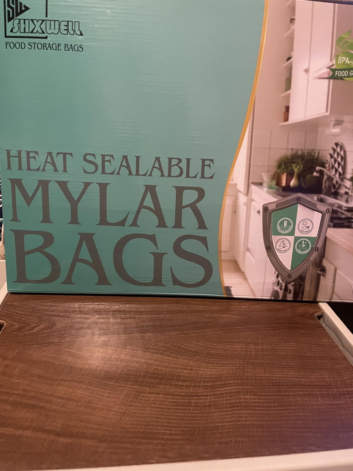 10PCS 5 Gallon Mylar Bags with 2500CC Oxygen Absorbers and Labels, Zipper Resealable Pouches Heat Sealable Bags for Long Term Food Storage customer photo 2