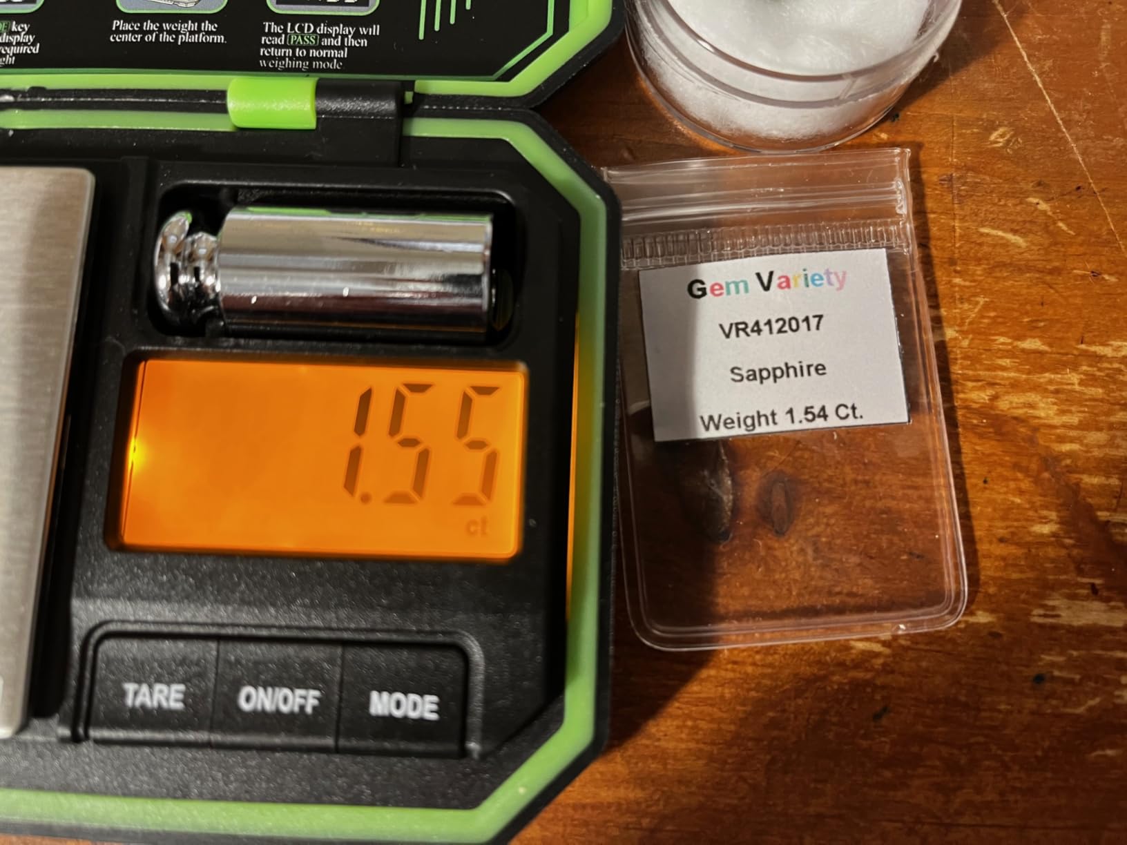 Digital Pocket Scale Precision 200g/0.01g, Digital Scale Grams Ounces, Mini Jewelry Scale, Coins Scale with 50g Cal Weights for Gold/Silver/Gems/Food,(Battery Included)-Green customer photo 2