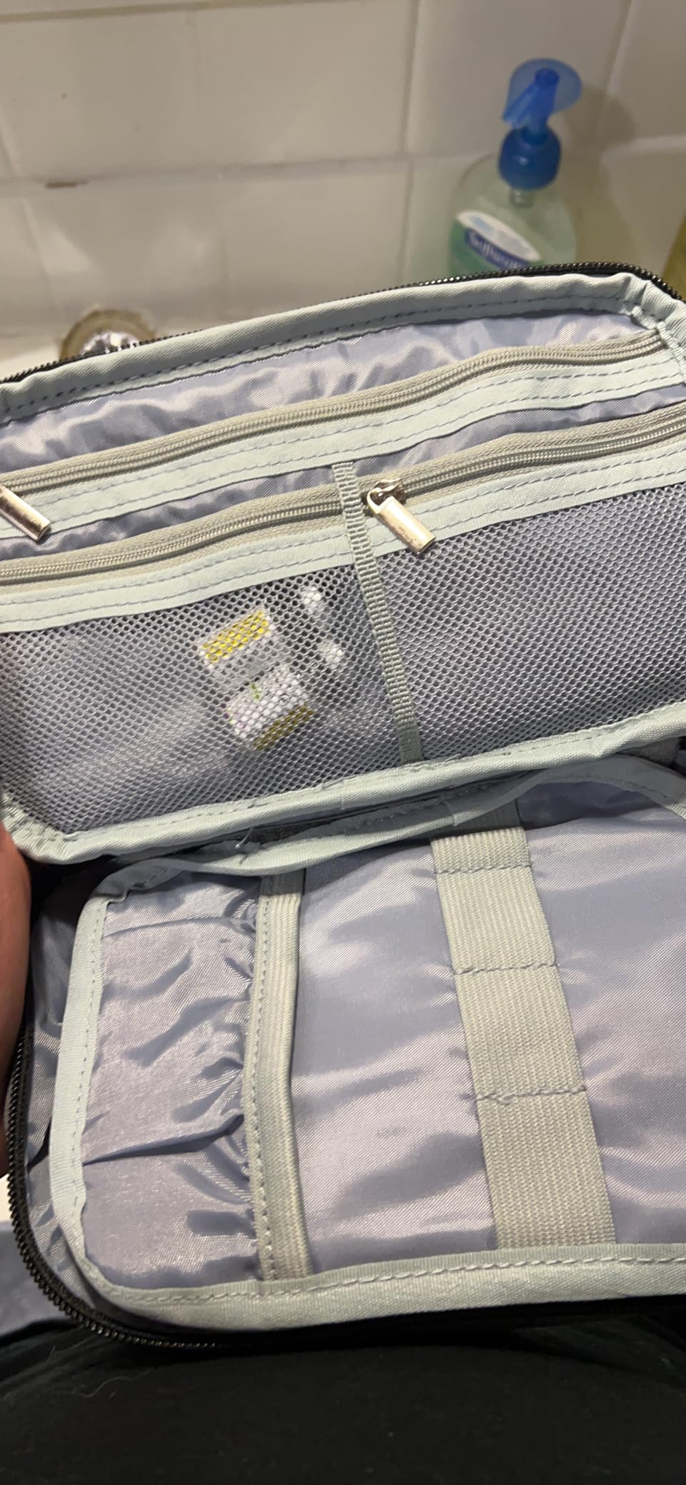 CURMIO Diabetic Supplies Bag for Glucose Meter, Medication and Other Diabetes Care Supplies, Diabetes Travel Organizer Case with Detachable Pouches, Purple (Bag Only) customer photo 1