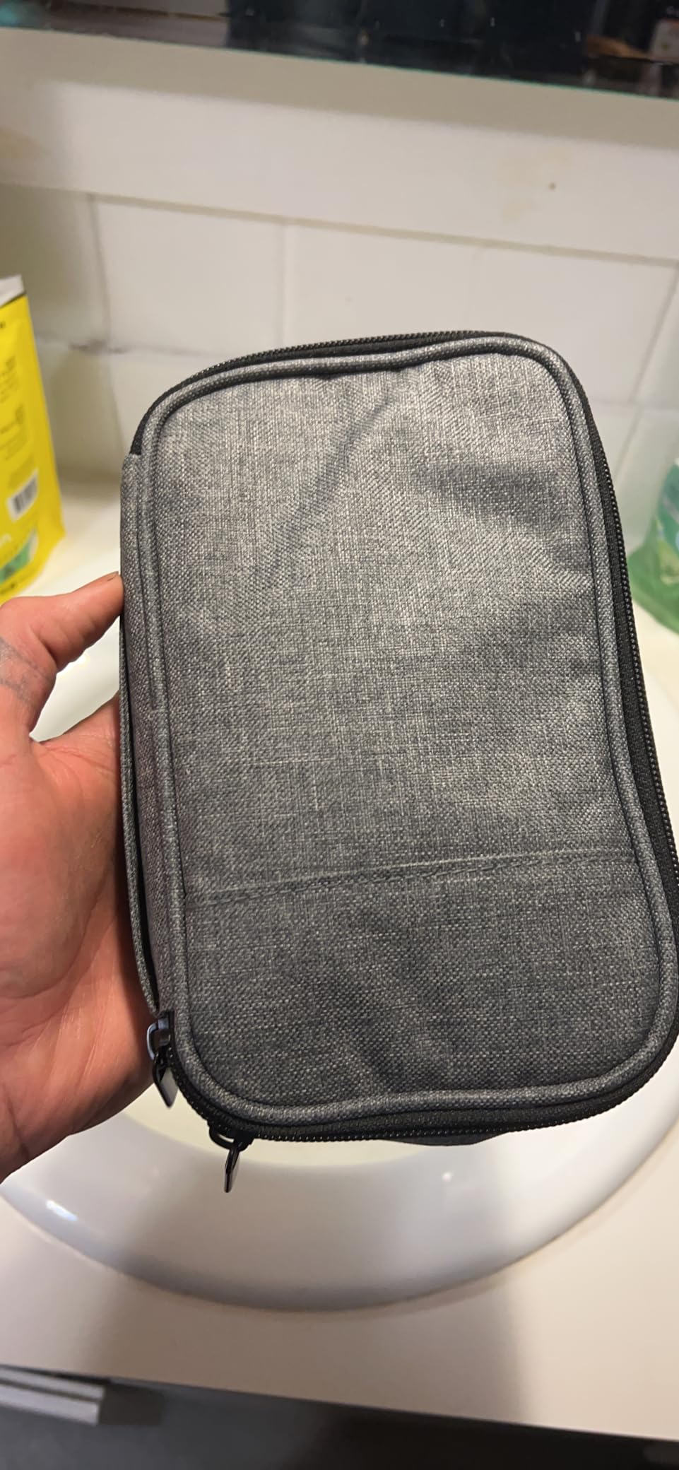 CURMIO Diabetic Supplies Bag for Glucose Meter, Medication and Other Diabetes Care Supplies, Diabetes Travel Organizer Case with Detachable Pouches, Purple (Bag Only) customer photo 2