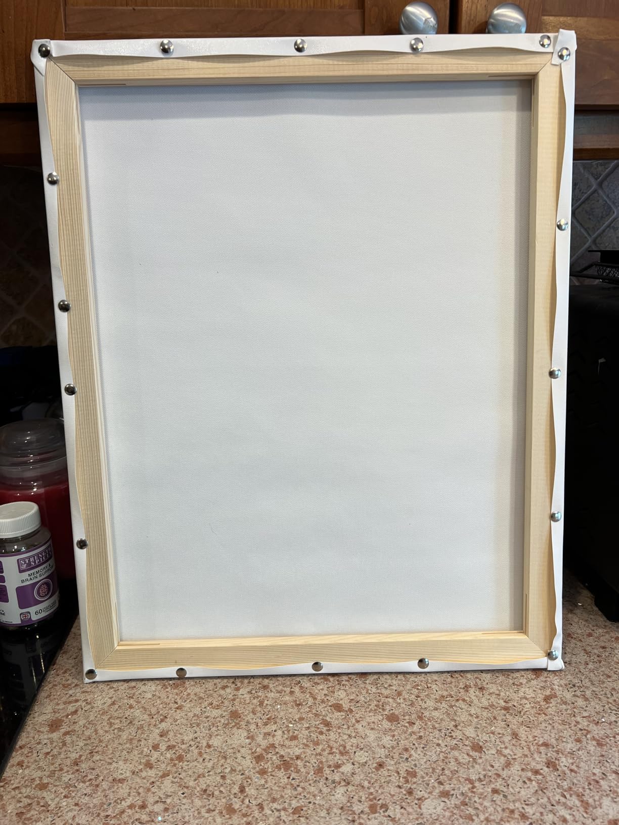 DIY Canvas Stretcher Bars 12x16 Inch Canvas Frame - Easy to Assemble, Gallery Wrap Oil Frame Kits Canvas Wood Stretcher Bars- for Oil Paintings, Prints, Paint by Numbers & Posters customer photo 1