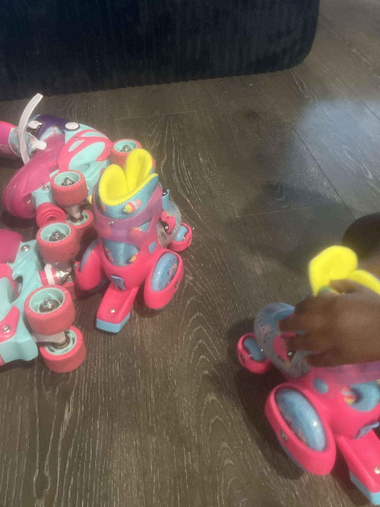 Fun Roll Beginner Roller Skates by Roller Derby, Adjustable Sizing, Skates for Kids, Toddlers, Boys, Girls customer photo 2