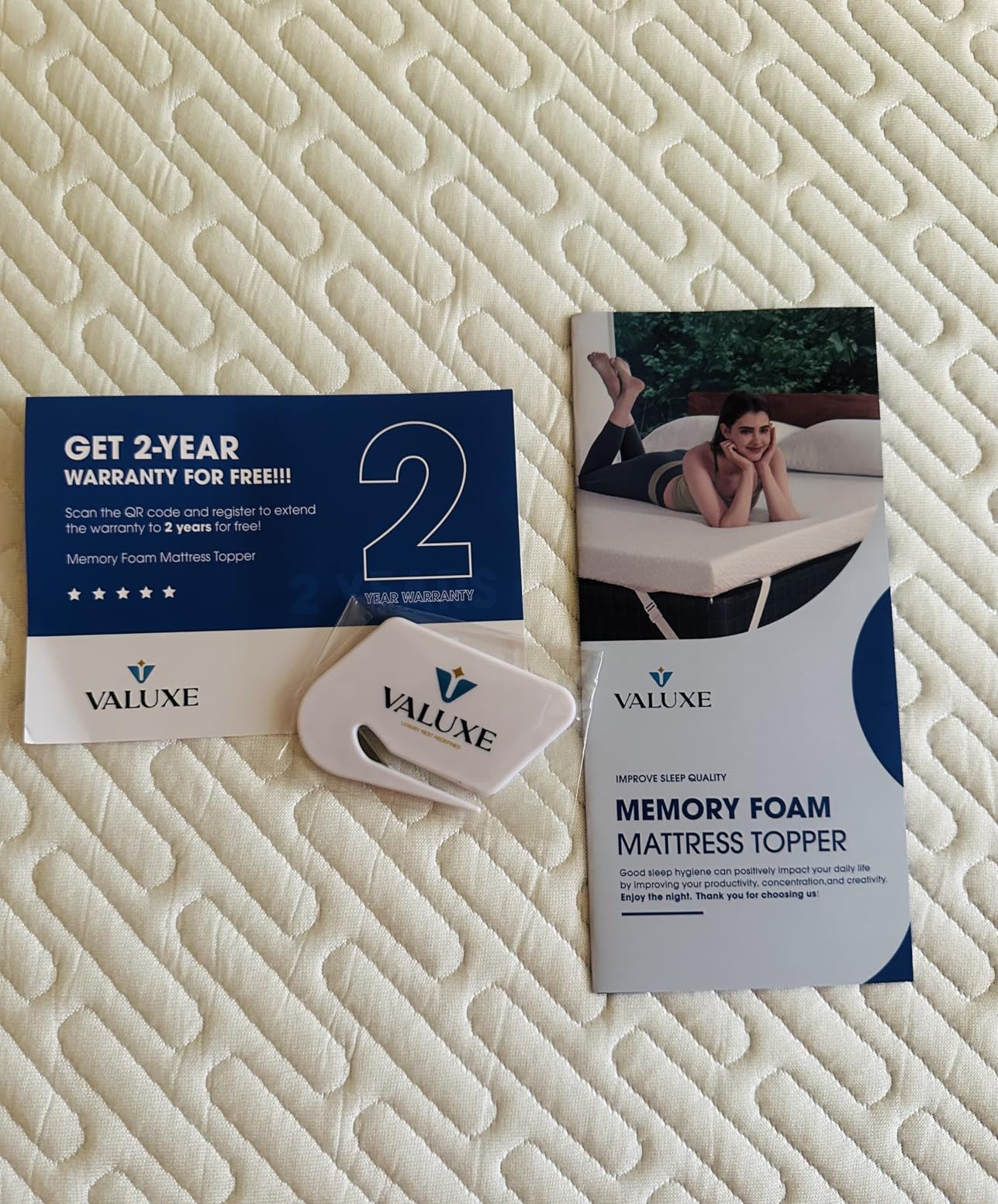 3 Inch Gel Memory Foam Mattress Topper Queen Size High Density Cooling Pad Pressure Relief Bed Topper (with Removable & Washable Bamboo Cover) customer photo 1