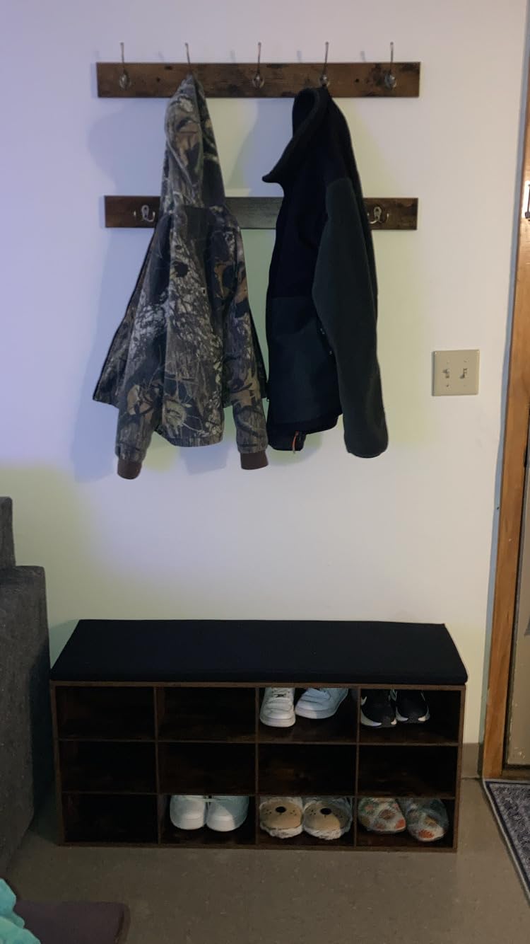 HOOBRO Shoe Storage Bench with Cushion, 39.4