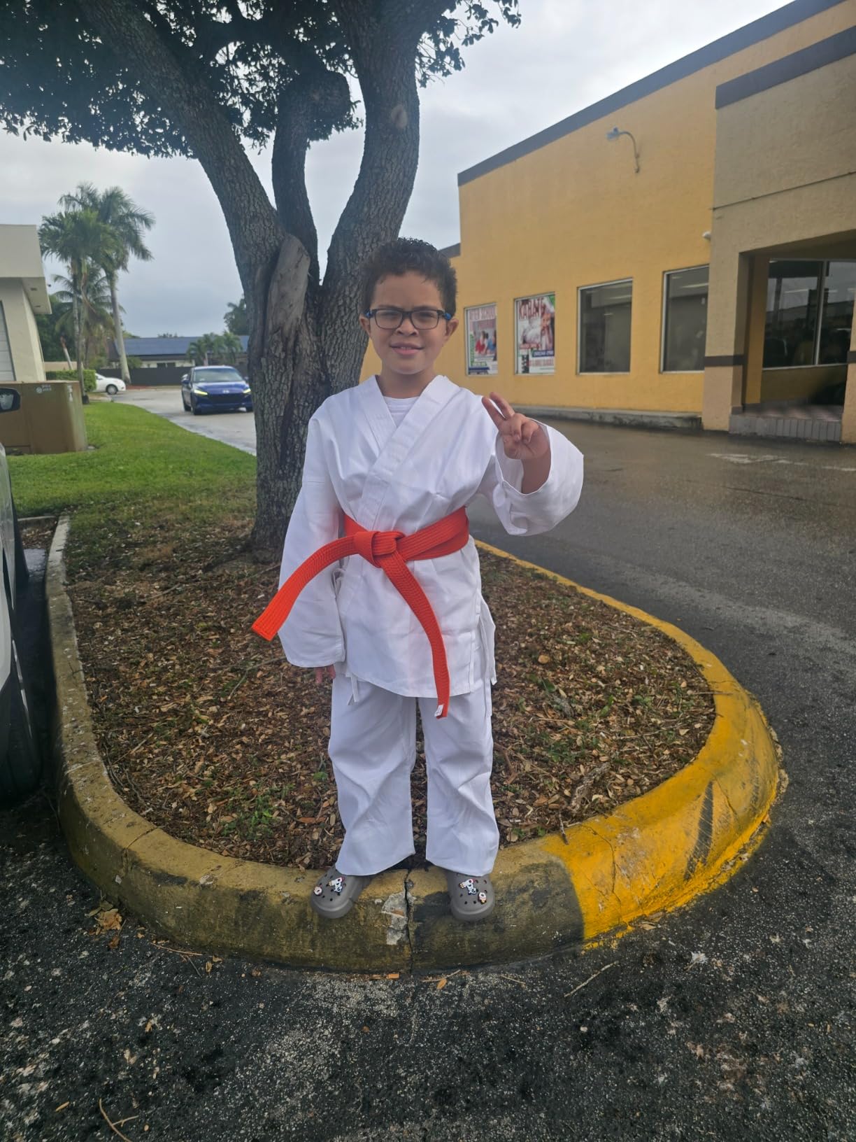 TMA Martial Arts Karate Elastic Drawstring Uniform for Kids & Adult Lightweight Student Gi with Free Belt customer photo 1