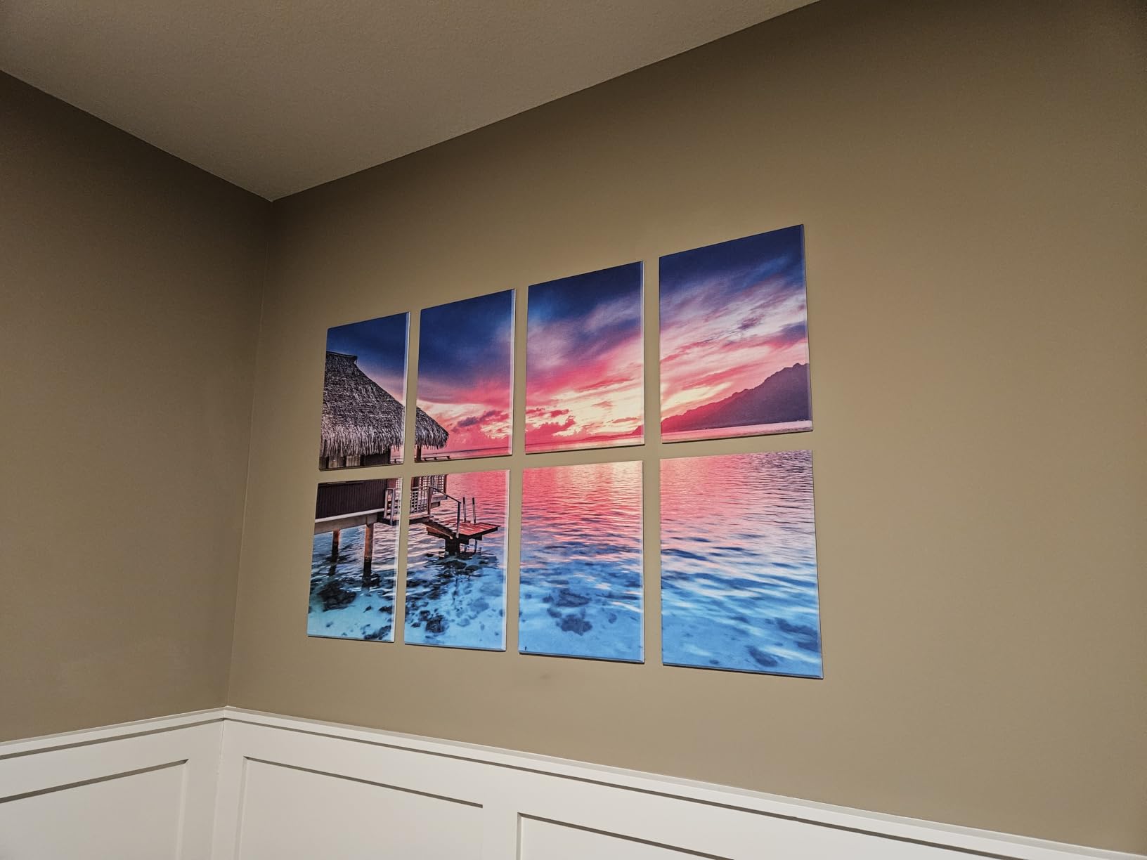 6 Pack Decorative Art Acoustic wall panels,Better Acoustic Treatment than foam, Premium Sound Absorbing and Soundproof wall panels for Recording studio and home, 72