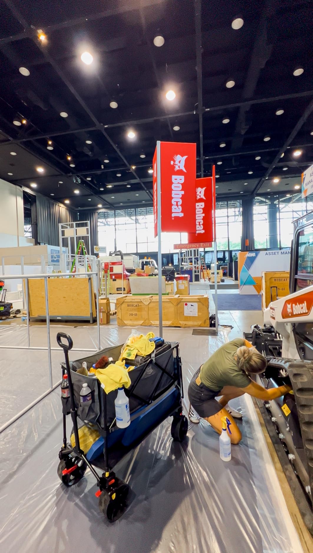 TIMBER RIDGE 400L Large Capacity Folding Double Decker Wagon with Brakes, 54