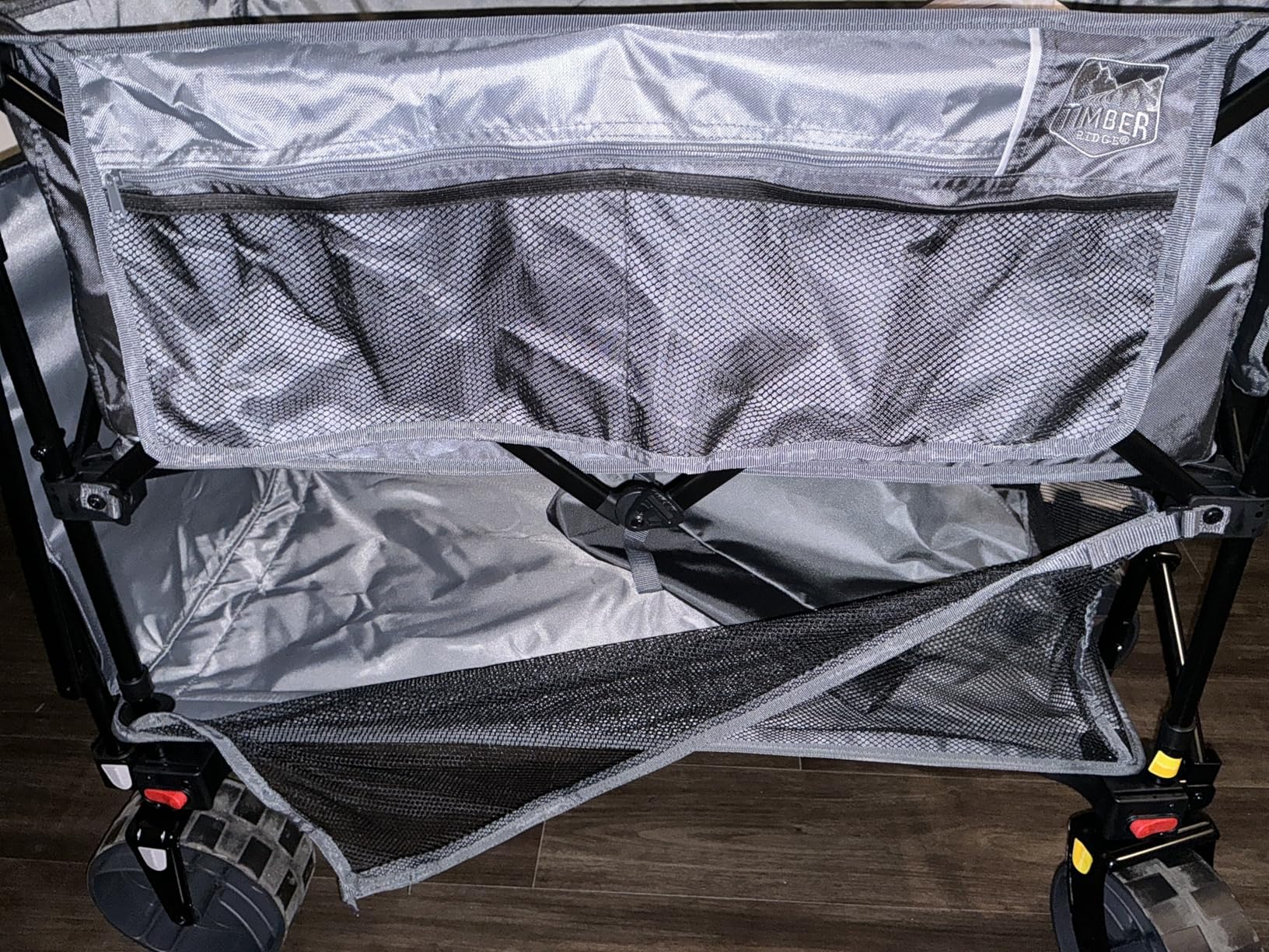 TIMBER RIDGE 400L Large Capacity Folding Double Decker Wagon with Brakes, 54