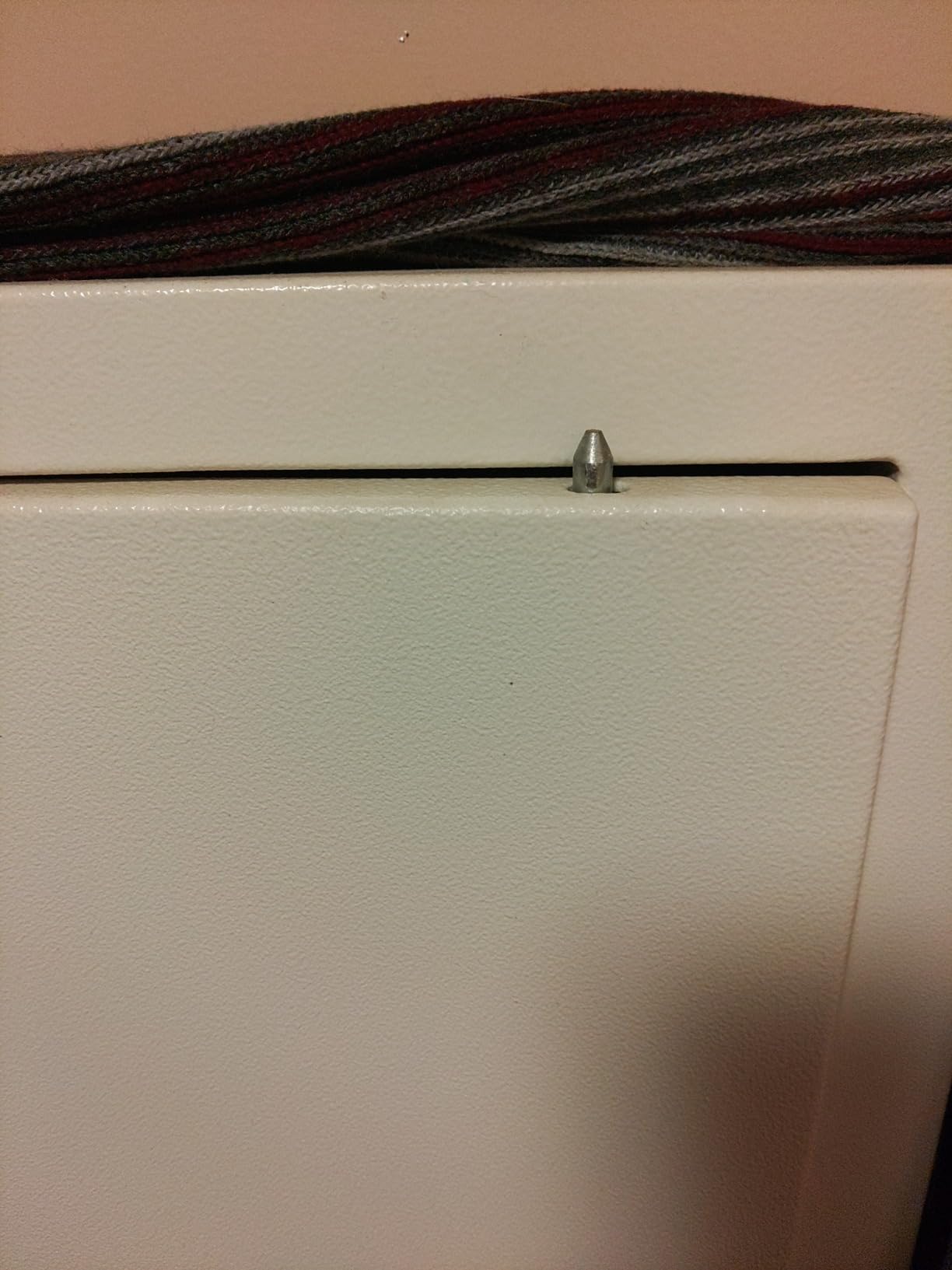 V-Line Closet Vault PLUS, White In-Wall Safe, Simplex Lock, CA DOJ Approved, 1.7 Cubic Feet, Fits Between 2 Wall Studs customer photo 1