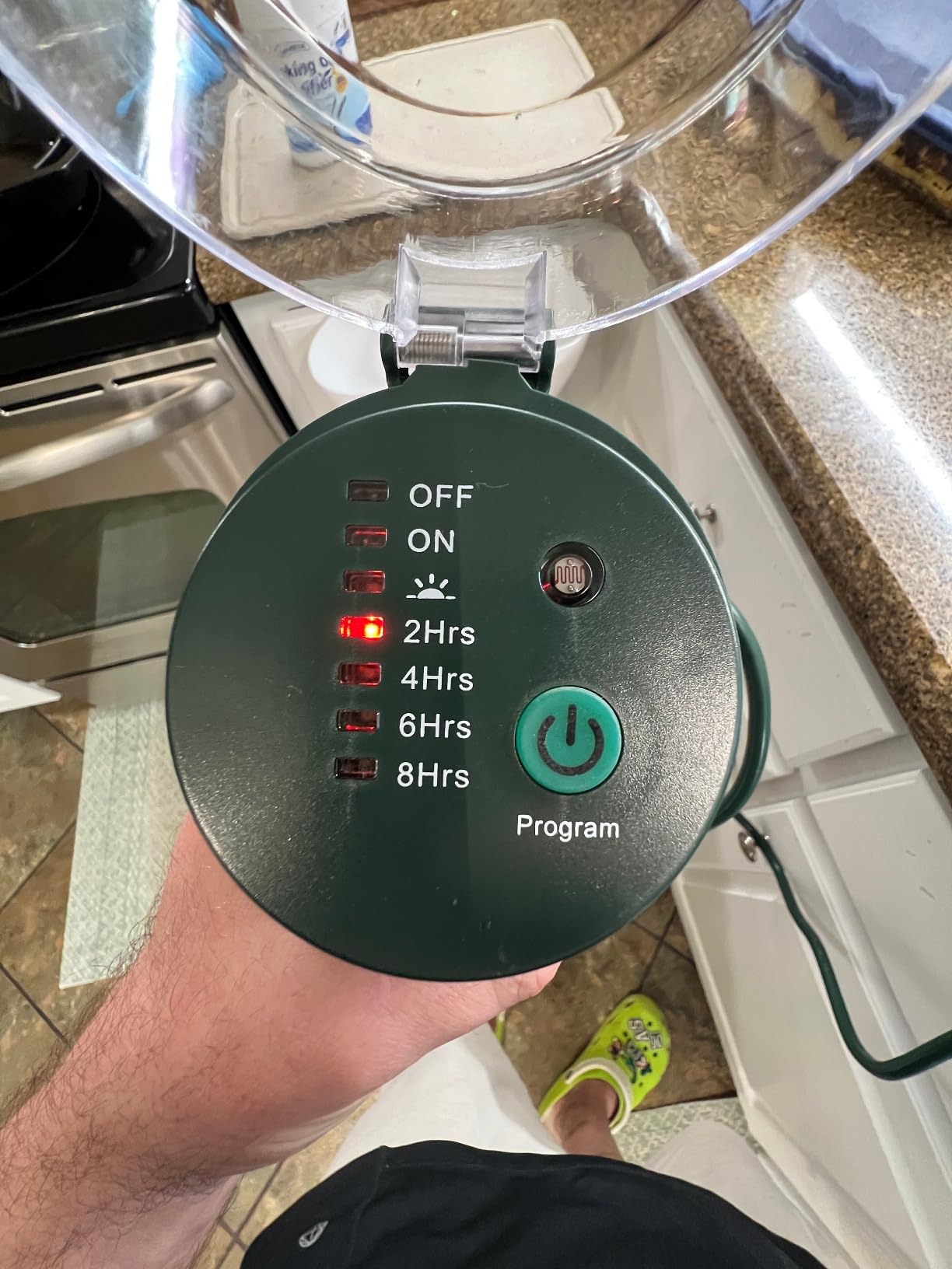 BN-LINK Outdoor 6ft Extension Cord Power Stake with 6 Outlets, Outside Power Strip with Overload Protection & Weatherproof Covers, Waterproof Yard Stake Outlets Use for Camping, Sprinkler, Party customer photo 2