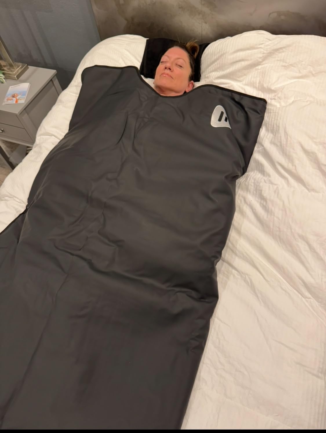 LifePro RejuvaWrap Infrared Sauna Blanket for Detox & Relaxation - Low EMF Carbon Fiber Heating, 9 Temp Levels, 5 Colors - Portable Sauna Blanket Infrared with Waterproof Interior customer photo 5