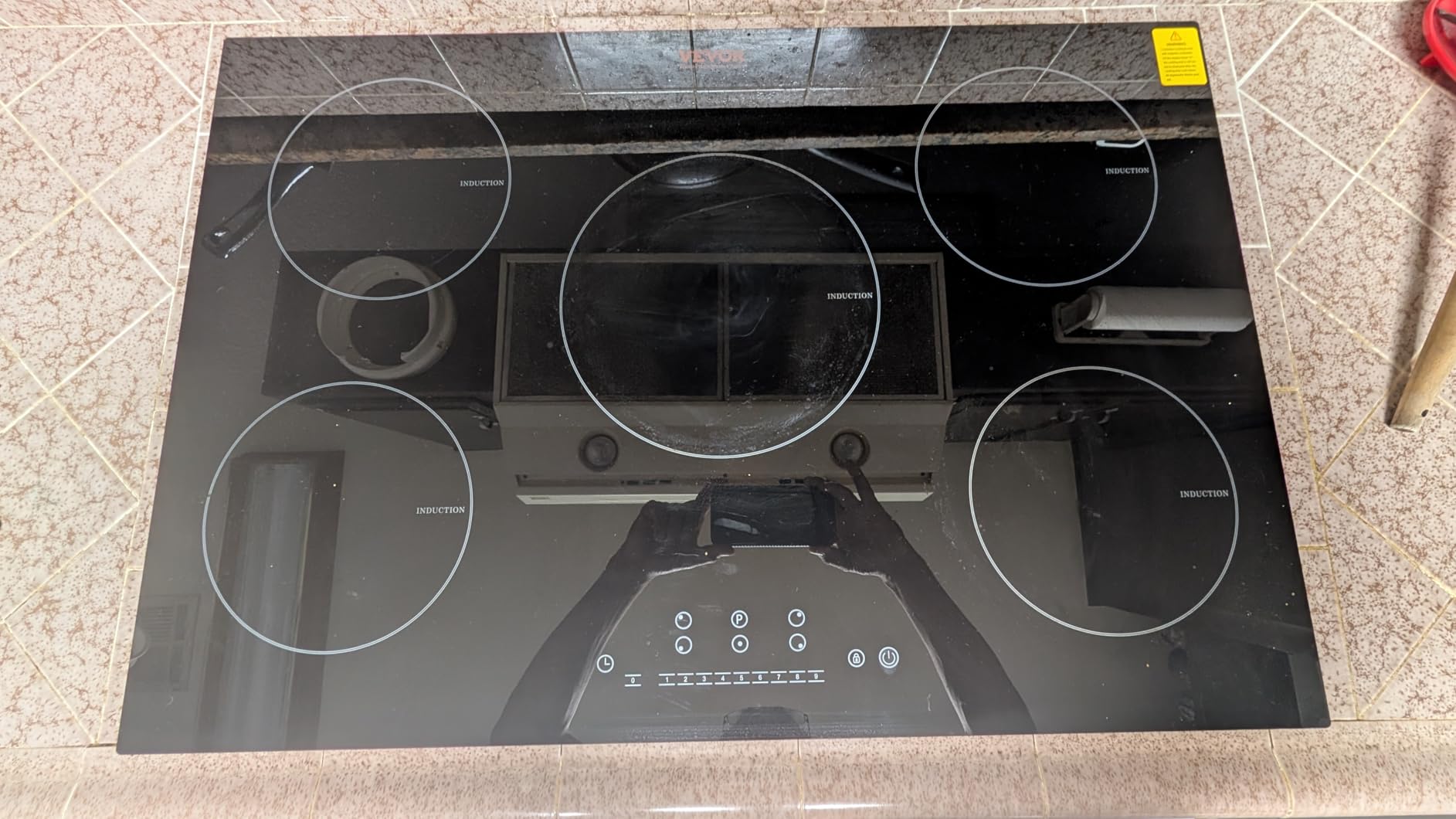 VEVOR Built-in Induction Electric Stove Top 30 Inch, 5 Burners Electric Cooktop, 9 Power Levels & Sensor Touch Control, Easy to Clean Ceramic Glass Surface customer photo 2