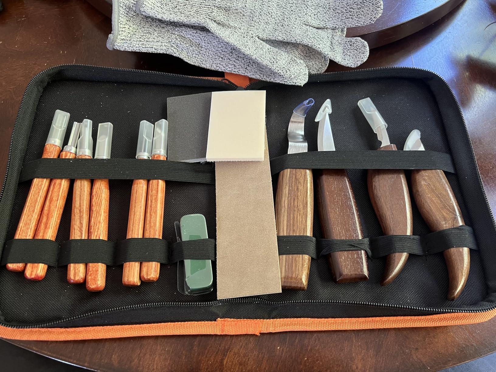 26-in-1 Wood Carving Kit with Detail Wood Carving Knife, Whittling Knife, Wood Chisel Knife, Gloves, Carving Knife Sharpener for Spoon, Bowl, Kuksa Cup (26PCS) customer photo 2