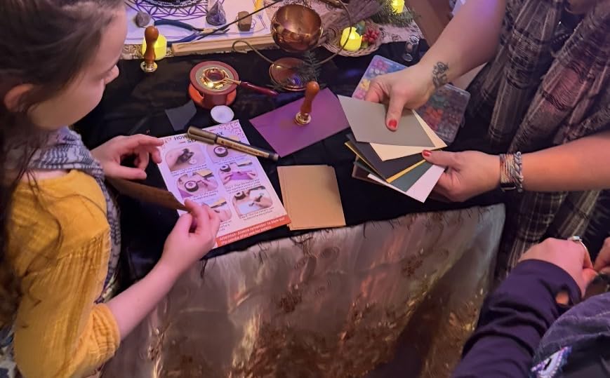 Paxcoo Sealing Wax Kit with Wax Seal Beads, Stamp, Warmer, Spoon, Envelopes for Letter Sealing customer photo 1