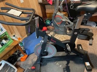 Sunny Health & Fitness Magnetic Exercise Bike, 44LB Flywheel & 300LB Weight Capacity for Intensive Home Workout, Indoor Cardio Training w/4-Way Adjustable Seat, Optional Free SunnyFit App Connection customer photo 1