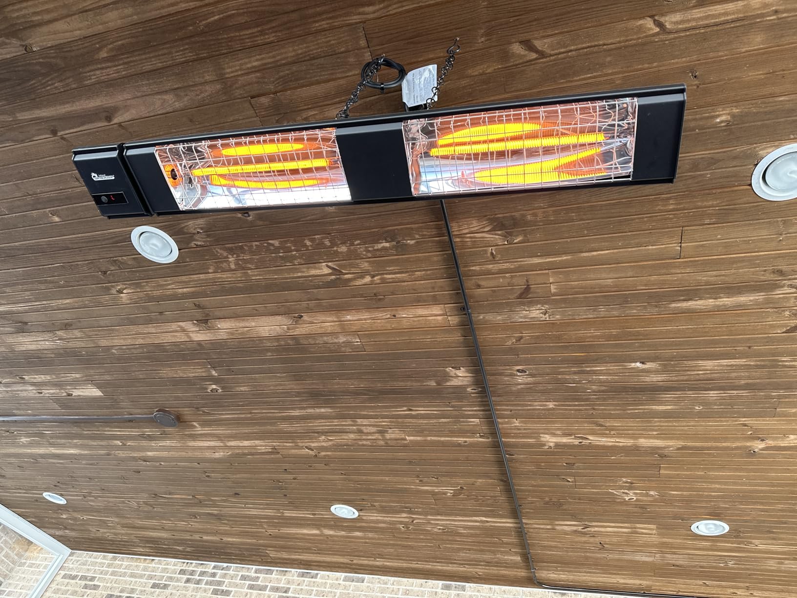 DR. INFRARED HEATER DR-239 3000W Indoor & Outdoor Infrared Patio Heater, Wall or Ceiling Mount, IP55 Weatherproof, Commercial or Residential, 220V-240V Electric Heater with Remote & Mounting Kit customer photo 1