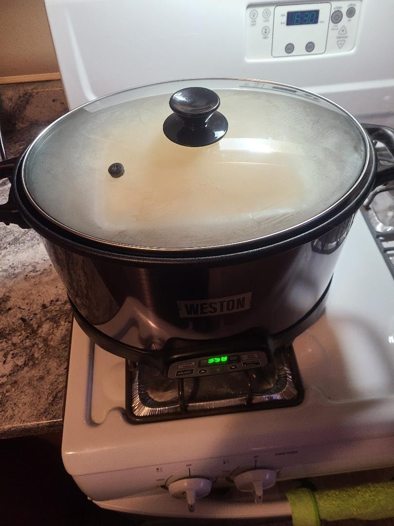 WESTON BRANDS 2-in-1 Indoor Electric Smoker & Programmable Slow Cooker, 6 Quart, With 3-Tier Smoking Rack for Meat, Cheese and More, Dishwasher Safe Crock, Temperature Probe, Black (03-2500-W) customer photo 1