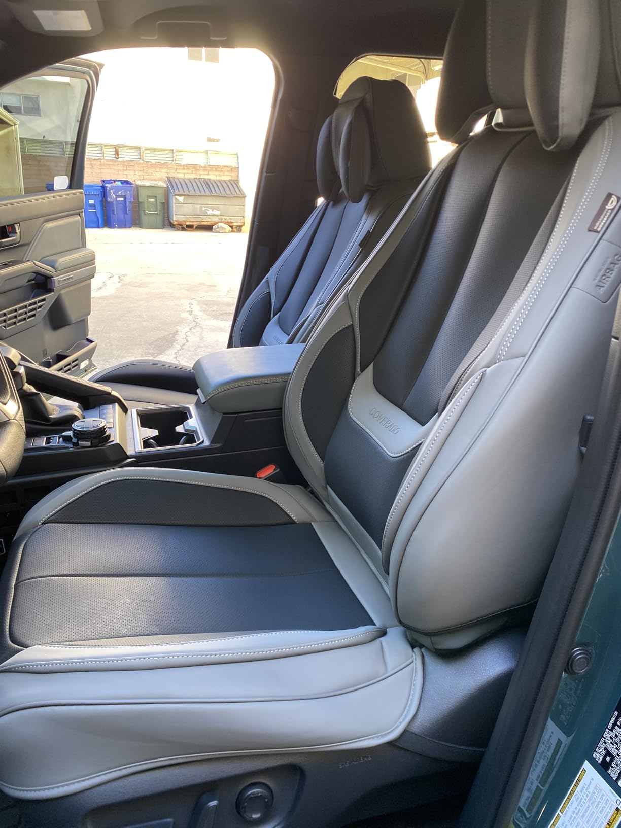 Coverado Seat Covers Full Set, Black Seat Covers for Cars 5 Seats, Car Seat Protector, Waterproof Nappa Leather Car Seat Cushion, Front and Rear Car Seat Cover Fit for Most Sedans SUV Pick-up Truck customer photo 1