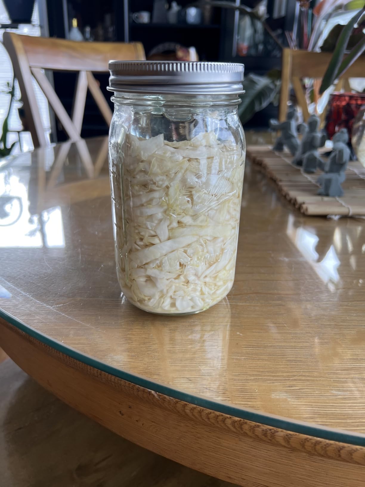 Elementi Fermentation Weight Set of 2 - Easy to Use Glass Fermenting Weights, Perfect Fit for Wide Mouth Mason Jars, Highly Durable Soda-Lime Glass Fermentation Kit for Sauerkraut, Kimchi & More customer photo 2