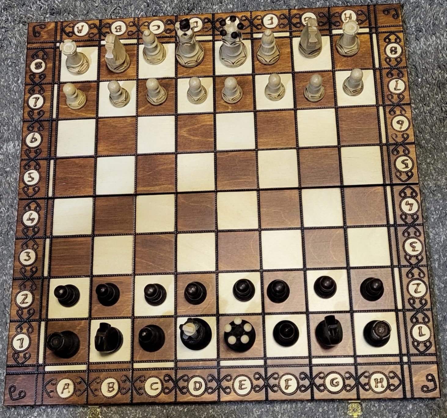 Chess and Games Shop Muba Beautiful Handcrafted Wooden Chess Set with Board and Chess Pieces - Gift idea Products (16inch (40 cm)), 1-2 Players customer photo 1