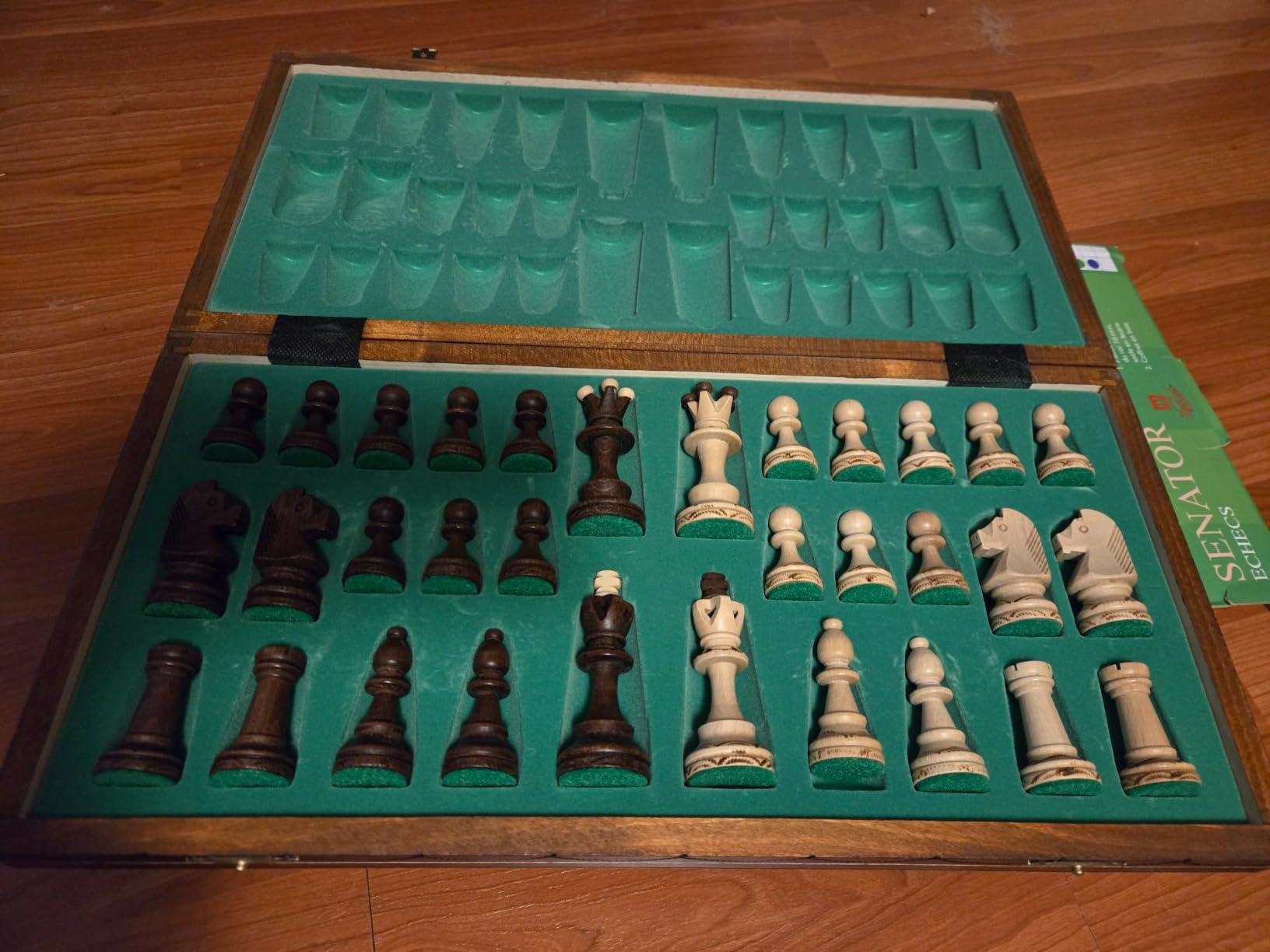 Chess and Games Shop Muba Beautiful Handcrafted Wooden Chess Set with Board and Chess Pieces - Gift idea Products (16inch (40 cm)), 1-2 Players customer photo 2