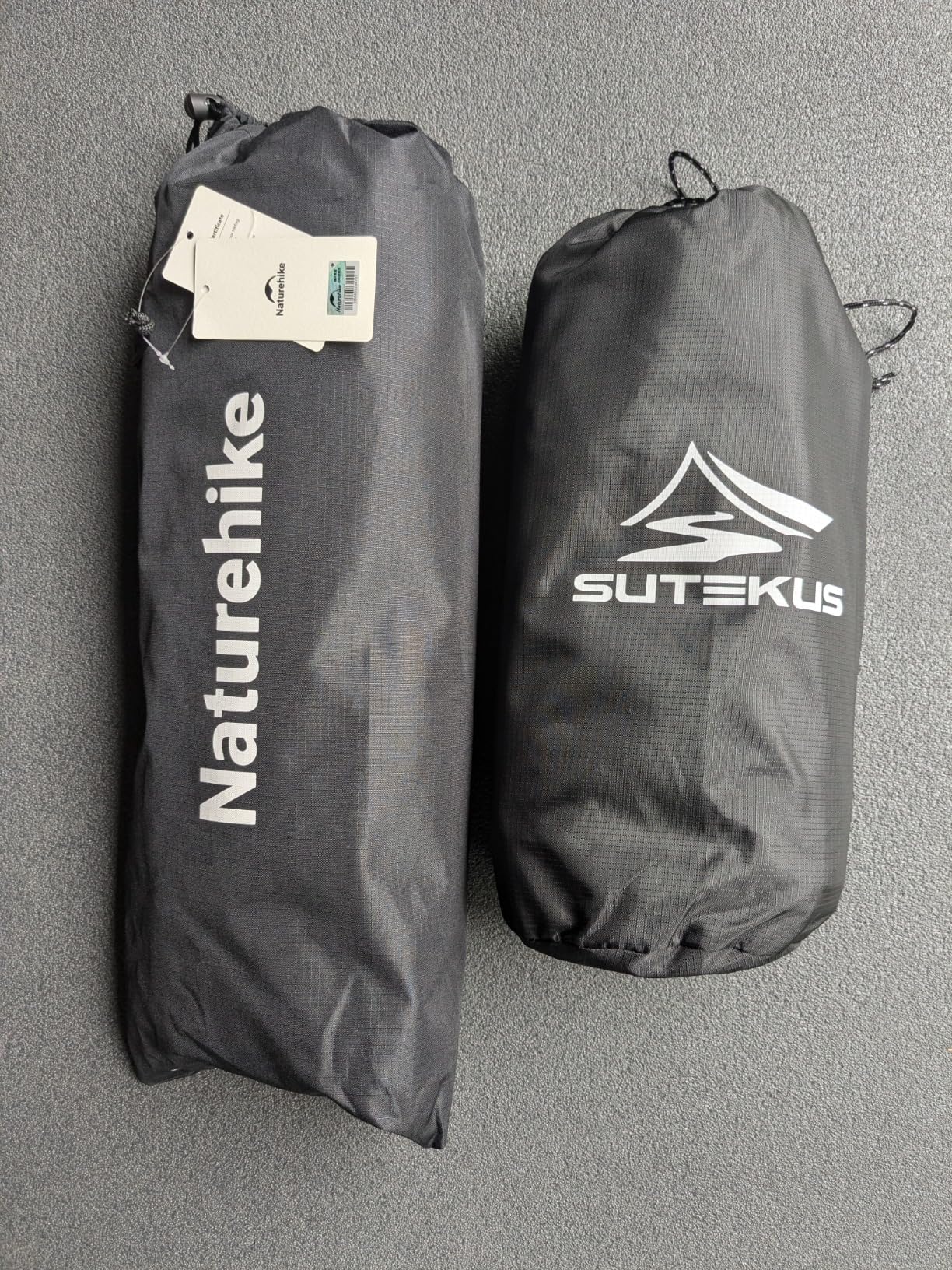 Sutekus Portable Camping Cot Sleeping Cot Ultralight Backpacking Cot Bed for Outdoor Hiking Travel Beach Mountaineering (Black) customer photo 2