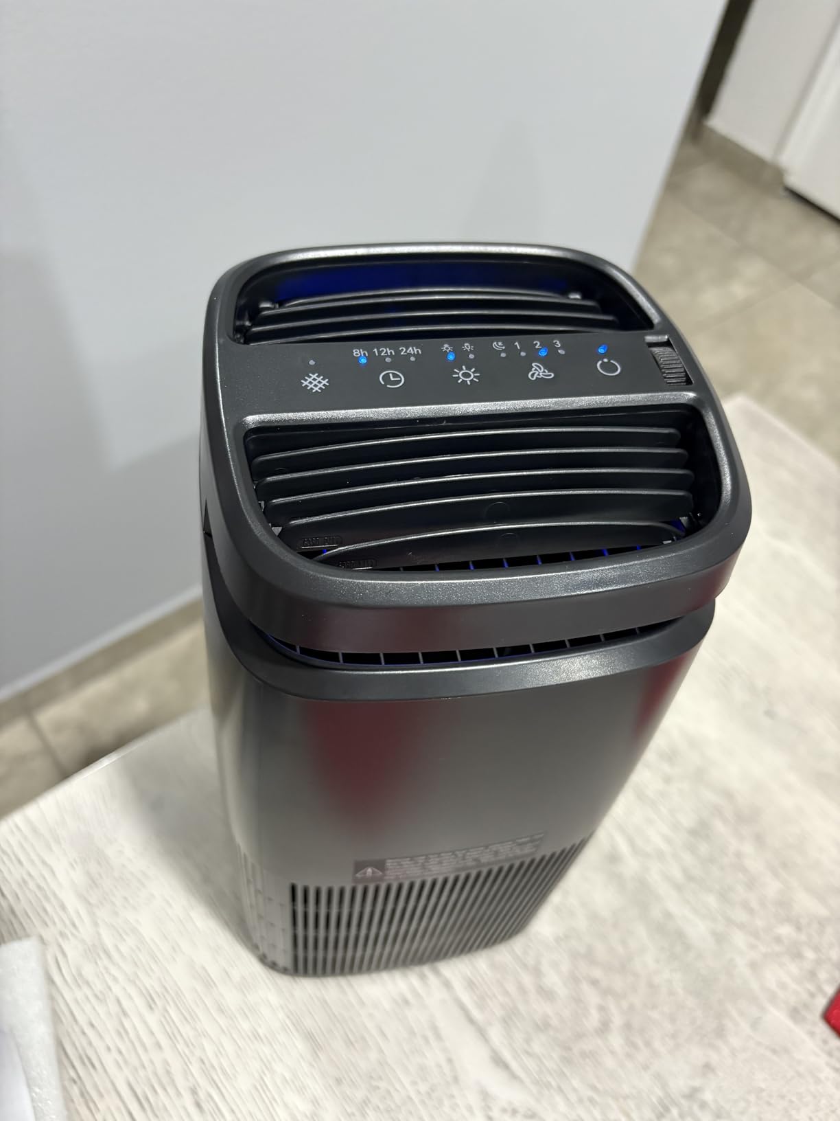 POMORON 4-in-1 Air Purifiers for Home, Air Ionizer Negative Ion Generator, H13 HEPA Filter, UV, Covers 1250 Ft² 99.97% Removal Rate for Pollen Smoke Pet Dander Air Cleaner for Bedroom, MJ002H, Black customer photo 2