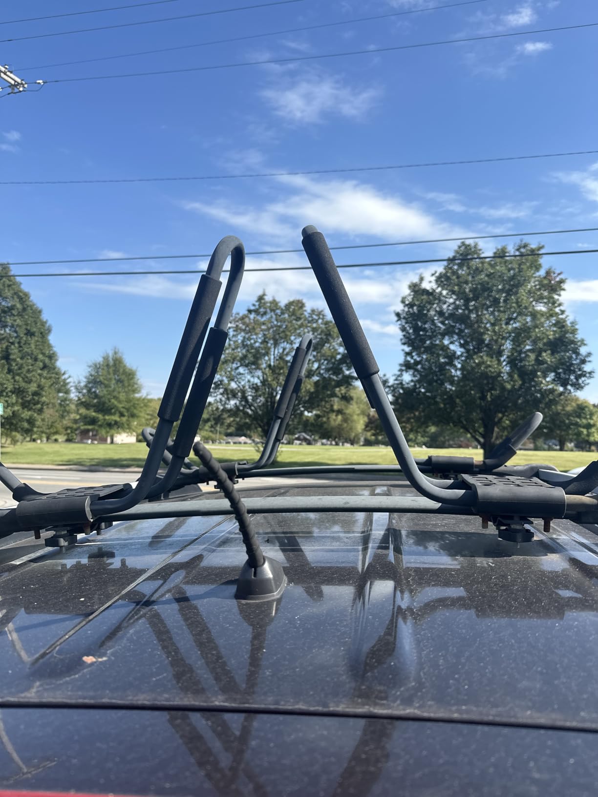 PIRIPARA Kayak Roof Rack 2 Pairs J-Bar Carrier Holder for Canoe, SUV, Cars, Truck, Surf Ski, Car Top Mount Racks for Trip, Set of 4 customer photo 1
