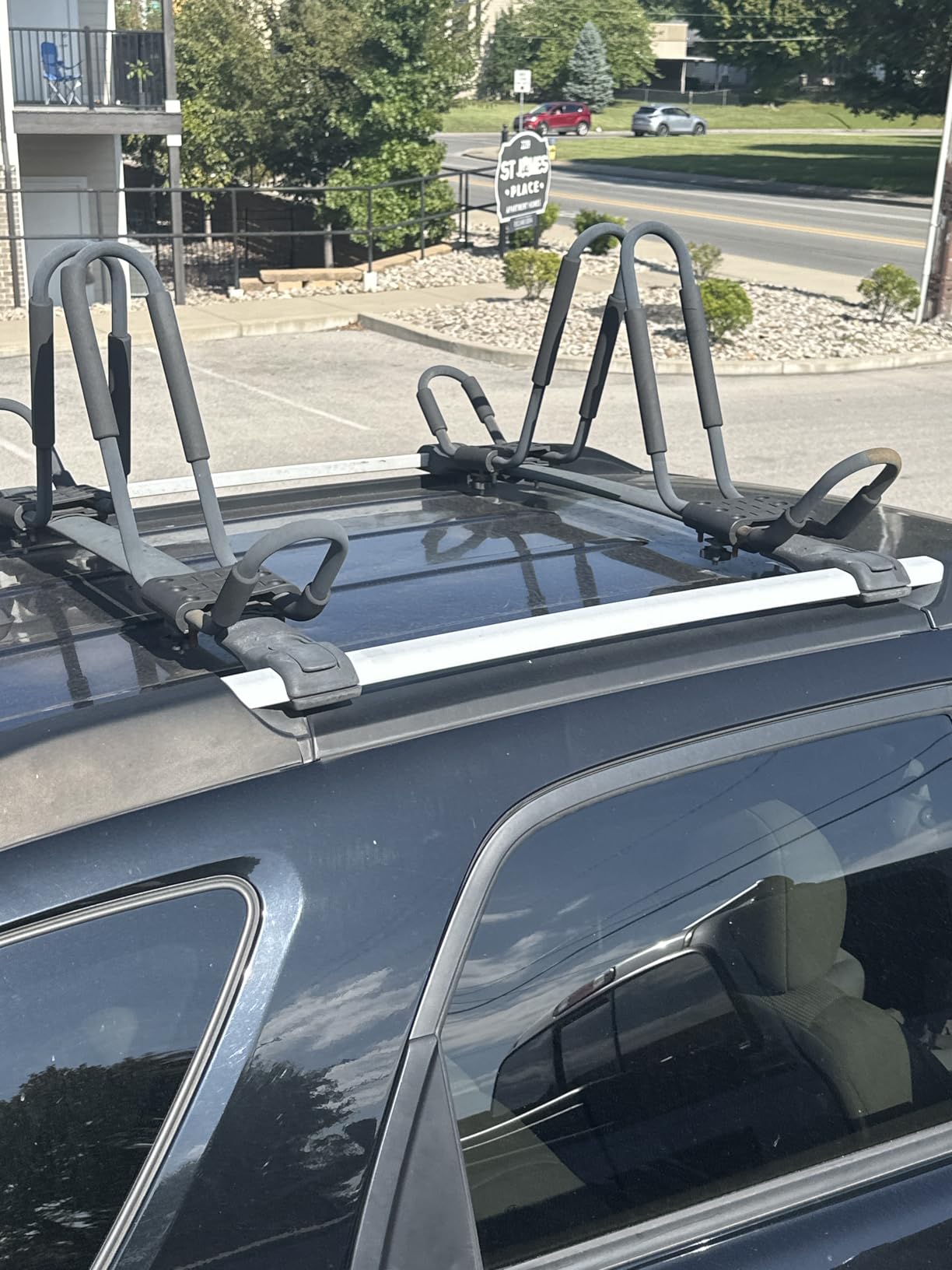PIRIPARA Kayak Roof Rack 2 Pairs J-Bar Carrier Holder for Canoe, SUV, Cars, Truck, Surf Ski, Car Top Mount Racks for Trip, Set of 4 customer photo 2